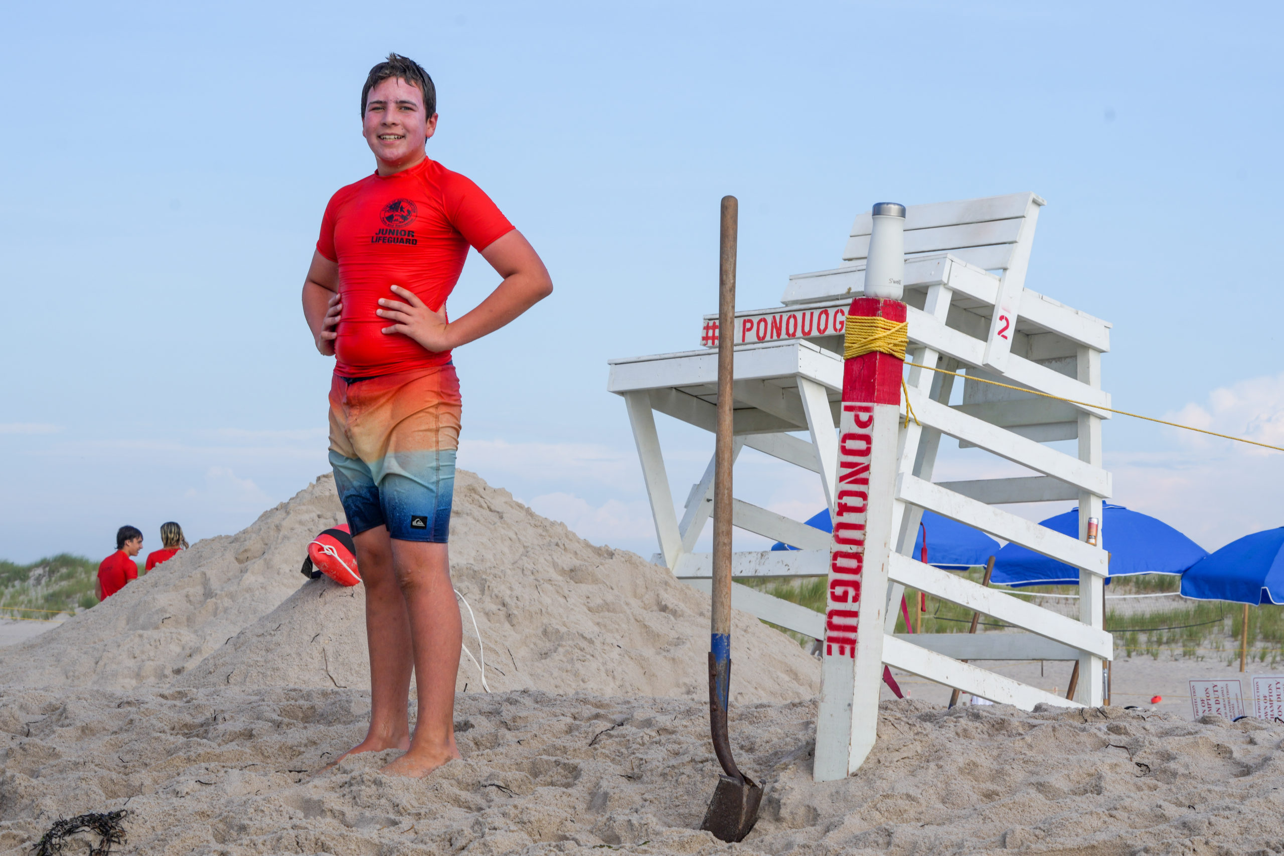 The Southampton Town lifeguards held its junior lifeguard tournament at Ponquogue Beach in Hampton Bays this past Saturday, August 14.