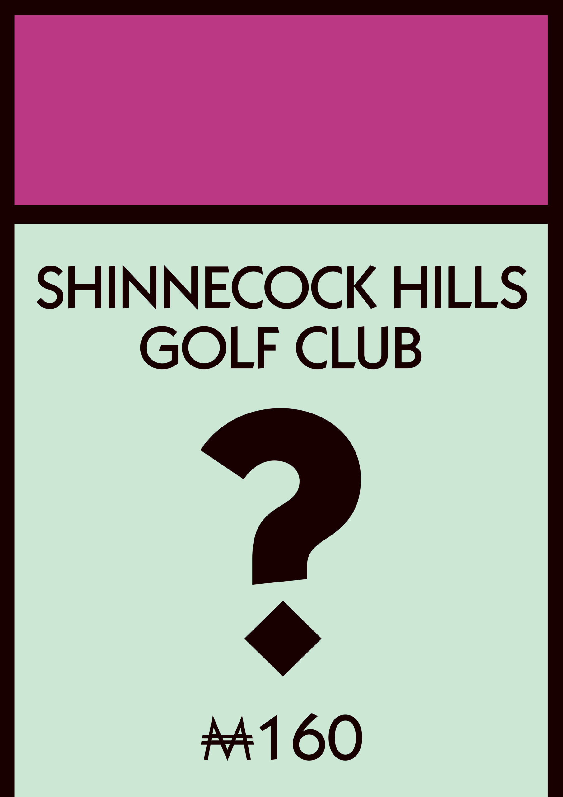 Shinnecock Hills Golf Club could be on of the properties on the new Monopoly Hamptons Edition.