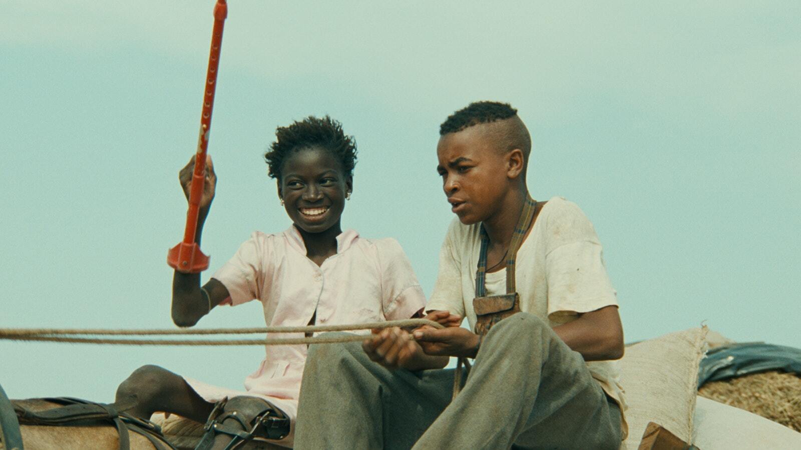 A scene from Djibril Diop Mambéty's 1999 film “The Little Girl Who Sold the Sun.”