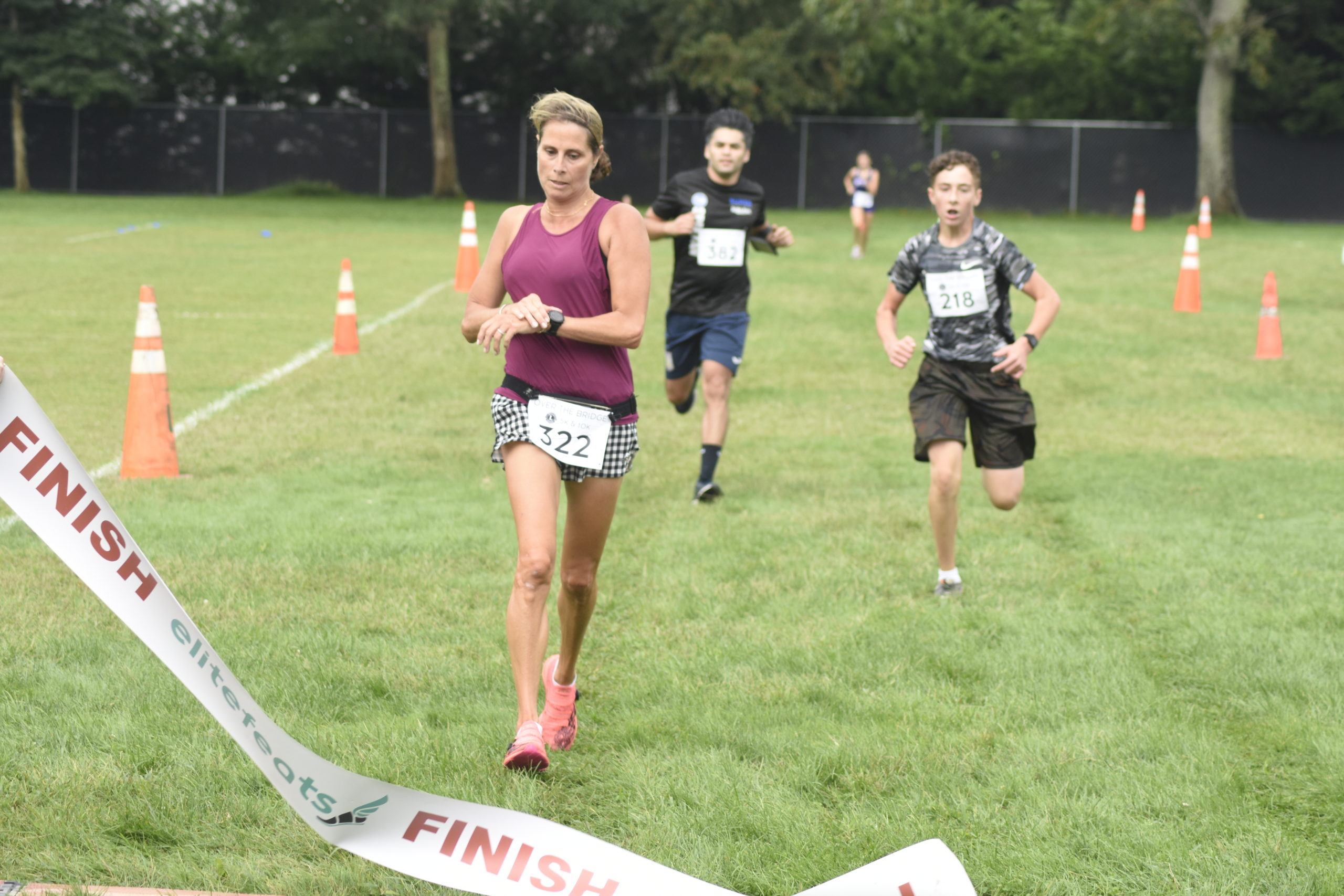 Julie Tucker of Hampton Bays was the female champion of the 5K.