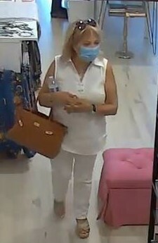 Police are seeking this woman in connection with a grand larceny in Southampton Village.
