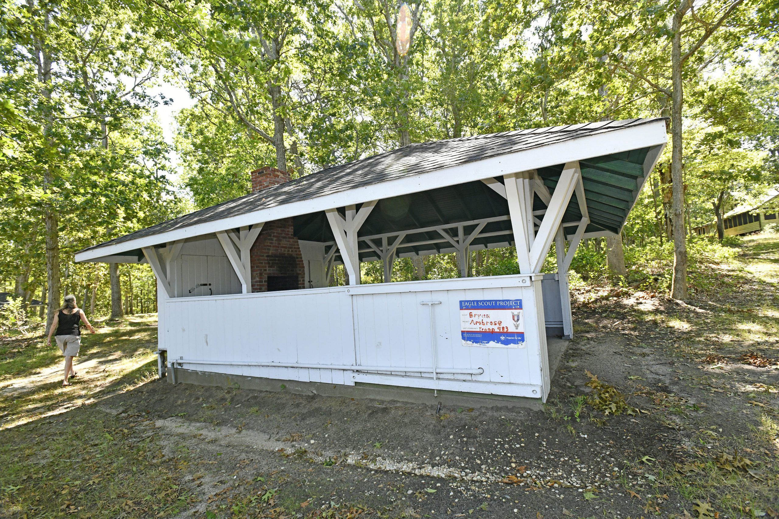 Eagle Scouts have fixed up a few of the buildings at Camp Tekakwitha as their projects.  DANA SHAW