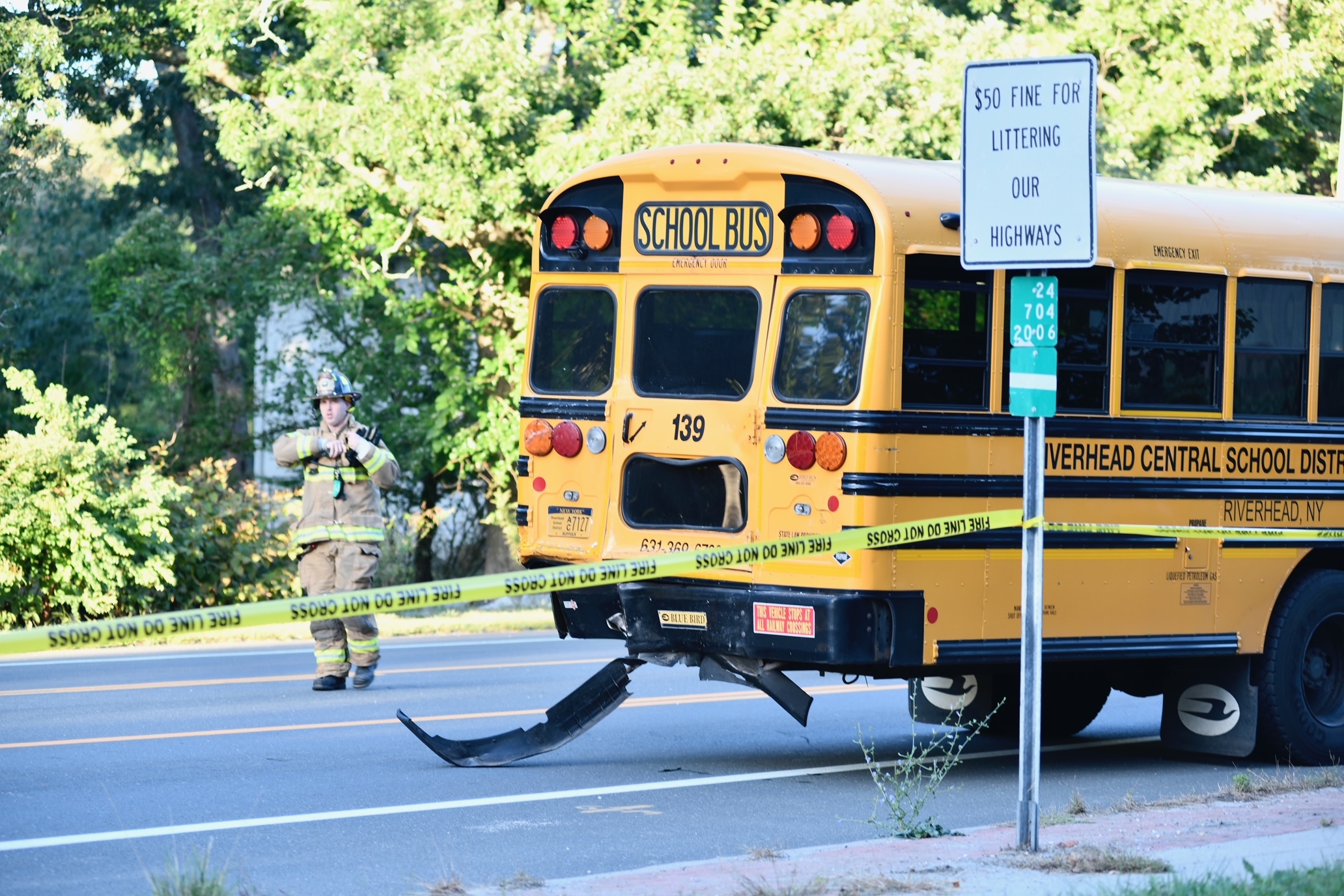 Because a school bus was involved, the call went out  to first responders as a mass casualty incident.