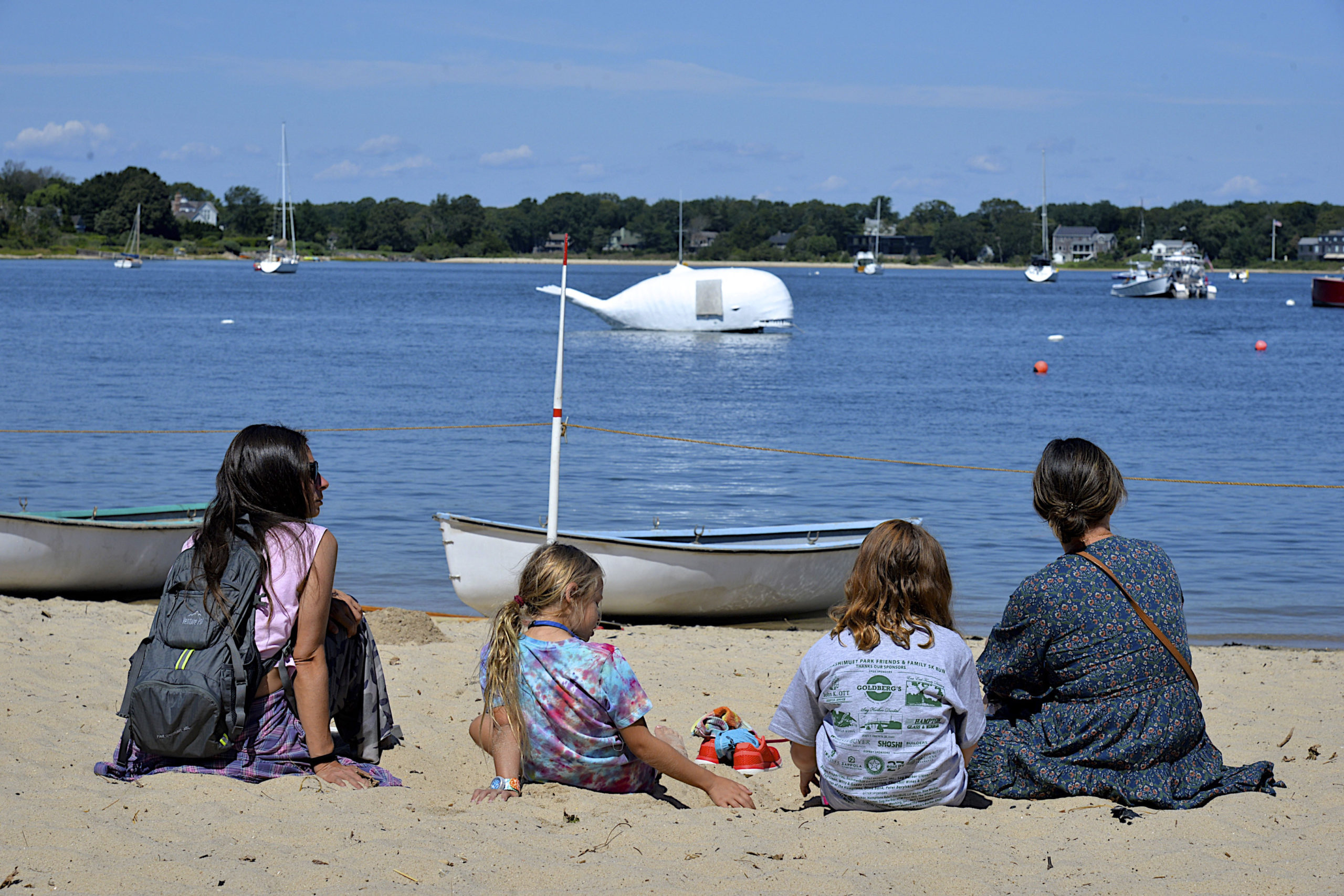 Waiting for the start of the Whaleboat Races at HarborFest on Saturday.  KYRIL BROMLEY