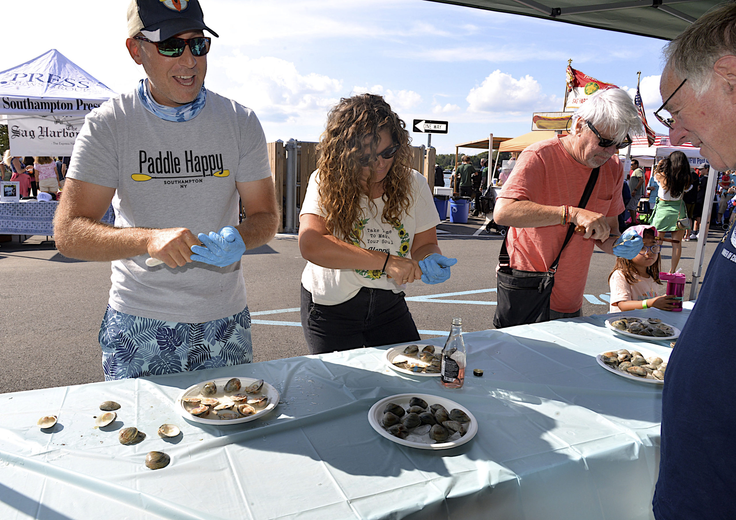 The clam shucking contest.   KYRIL BROMLEY