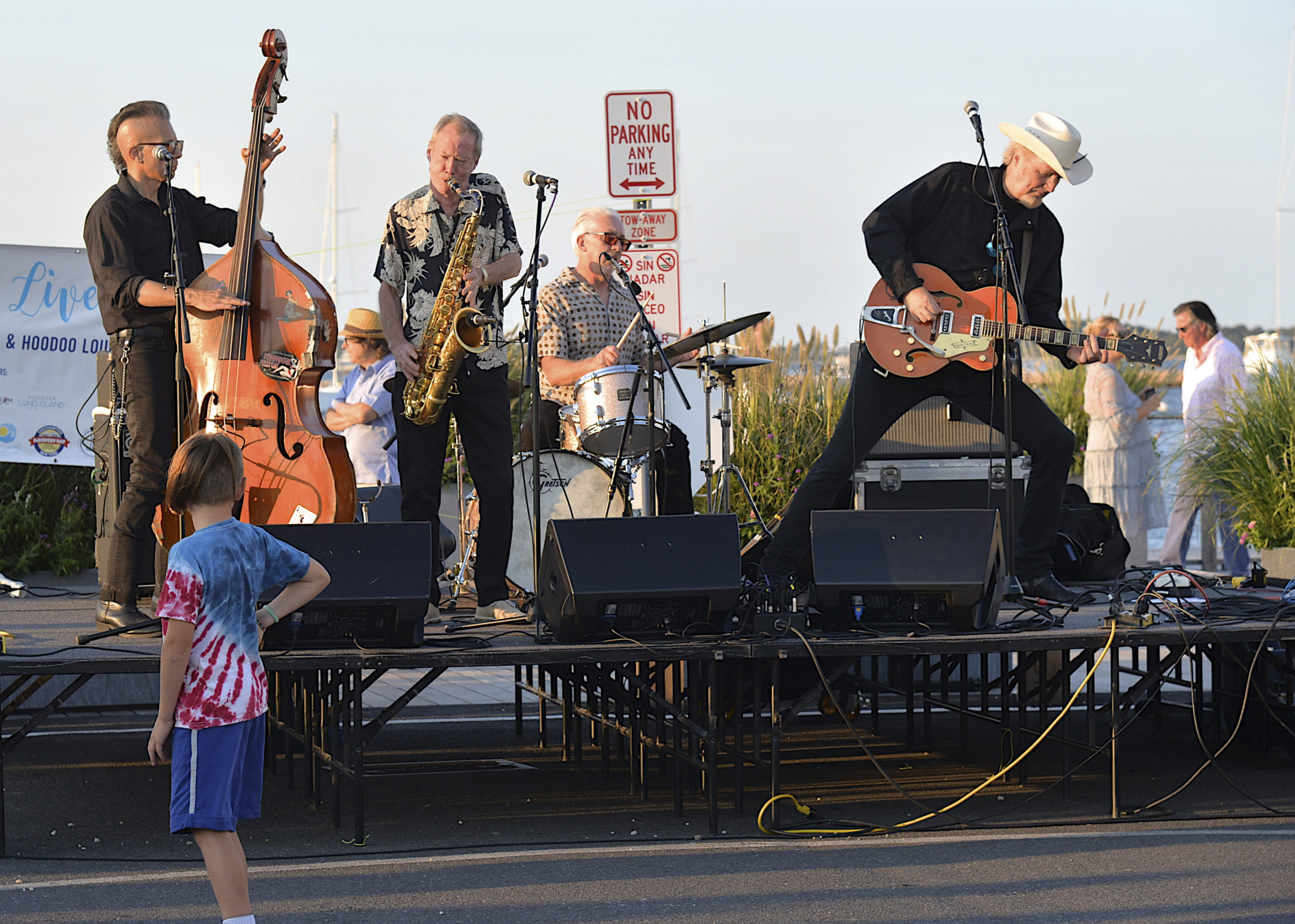 Gene Casey and the Loansharks perform on Long Wharf during HarborFest.  KYRIL BROMLEY