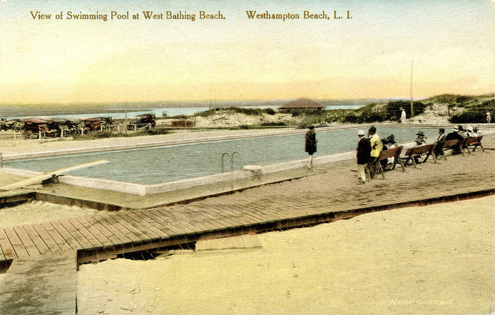 Early postcards of the of the West Bay pool.   COURTRESY SWORDFISH BEACH CLUB
