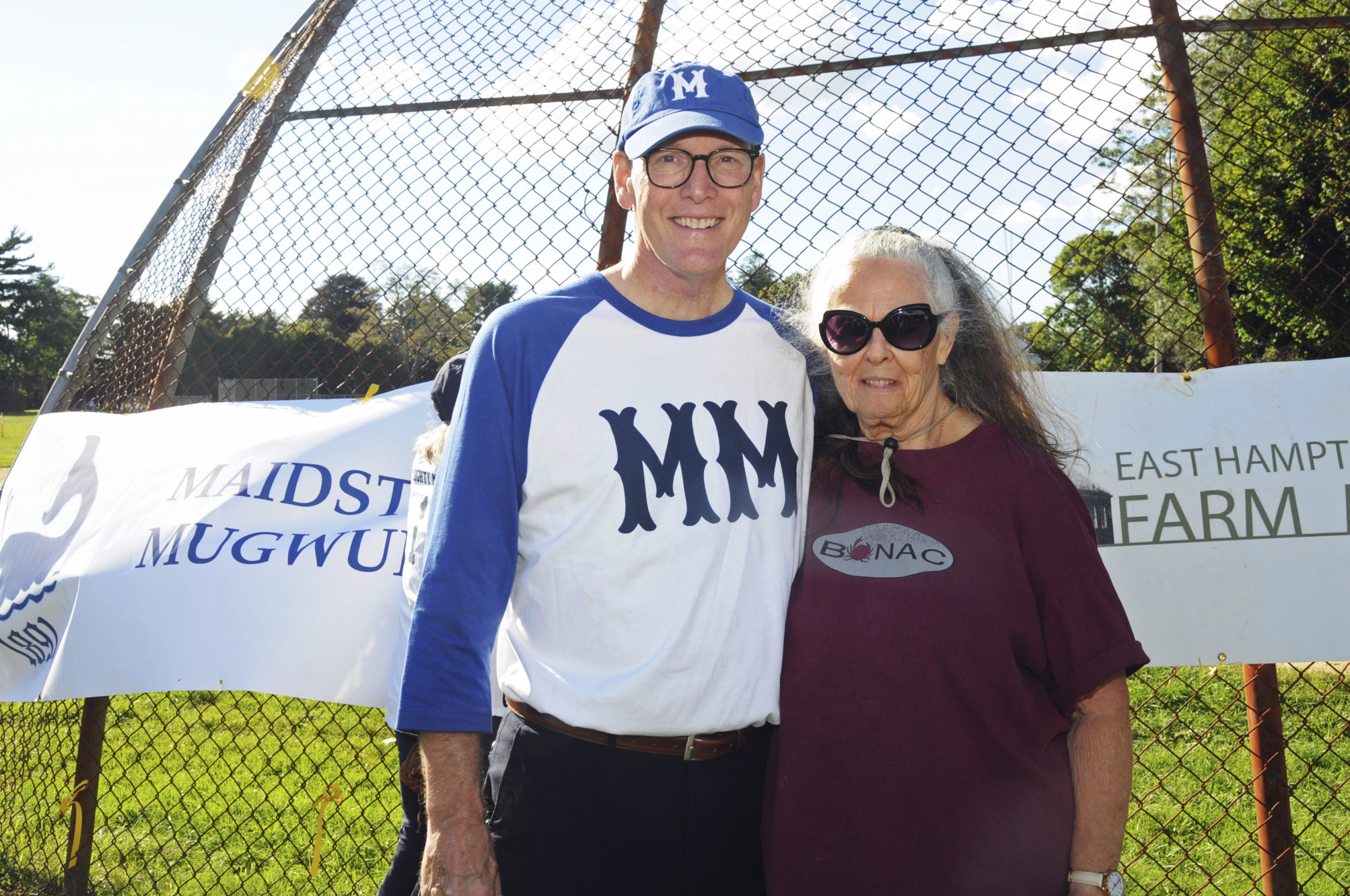 Team captains: Maidstone Club General Manager Kenneth Koch and East Hampton Town Farm Museum Director Prudence Carabine.