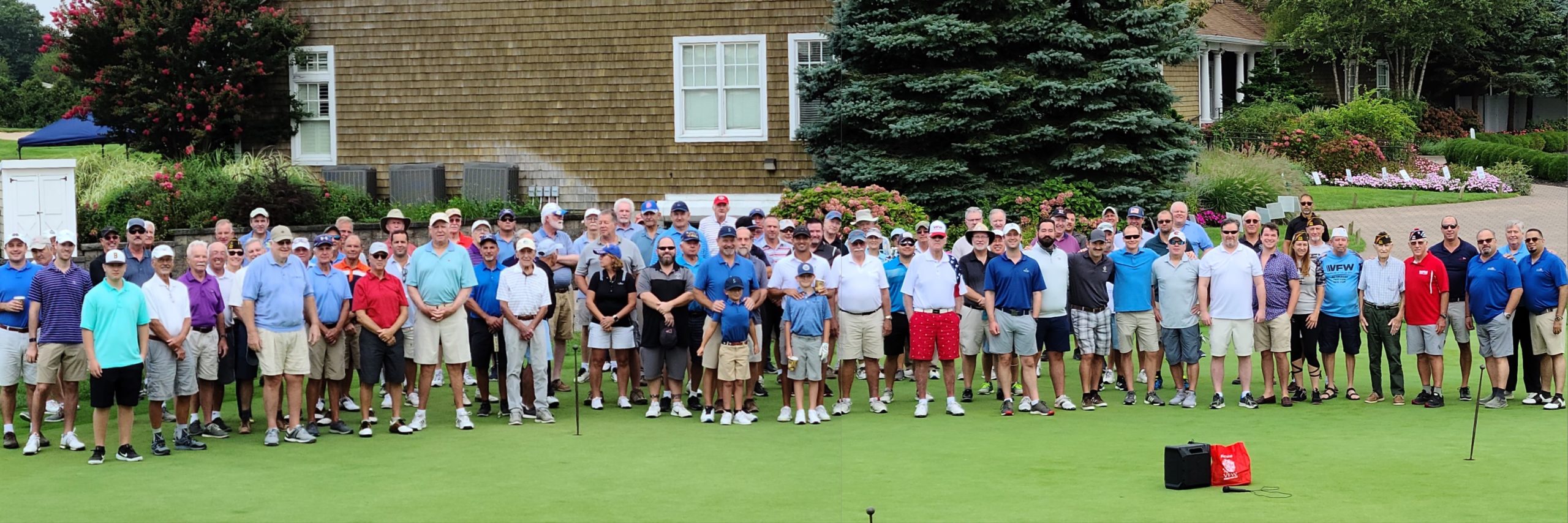 Golfers gathered at The Vineyards Golf Club in Riverhead in late August in support of the Veterans of Forign Wars Post 5350 of Westhampton, which had its annual golf outing.