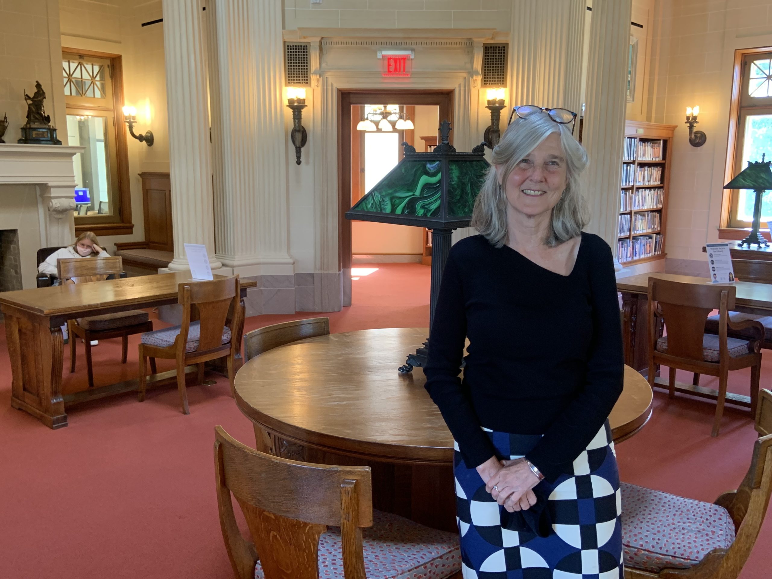 Catherine Creedon, the director of the John Jermain Memorial Library in Sag Harbor, plans to step down at the end of the year. STEPHEN J. KOTZ