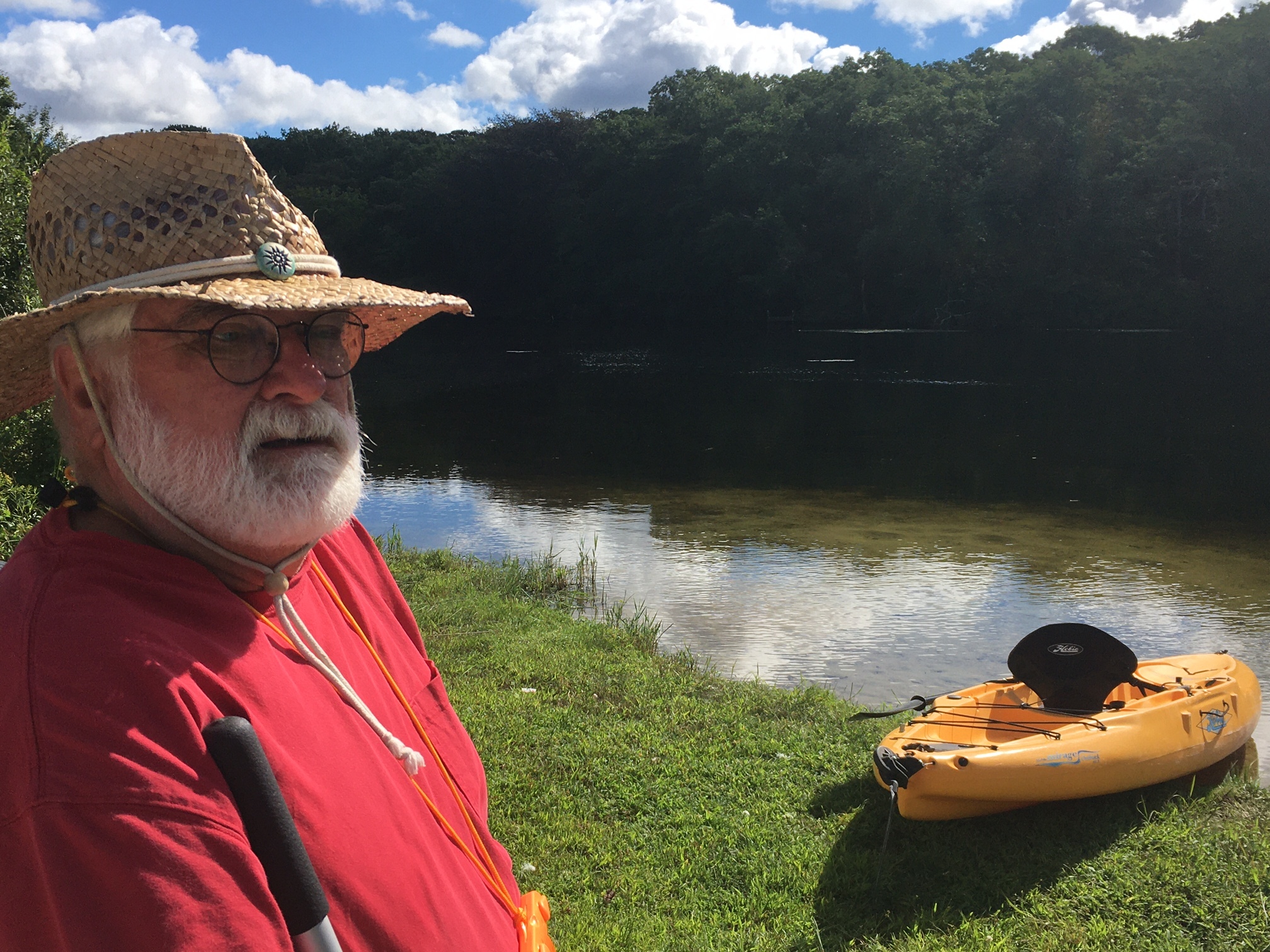Robert Mozer at East Pond in Eastport. East Pond is among the study areas in the Adopt A Pond study