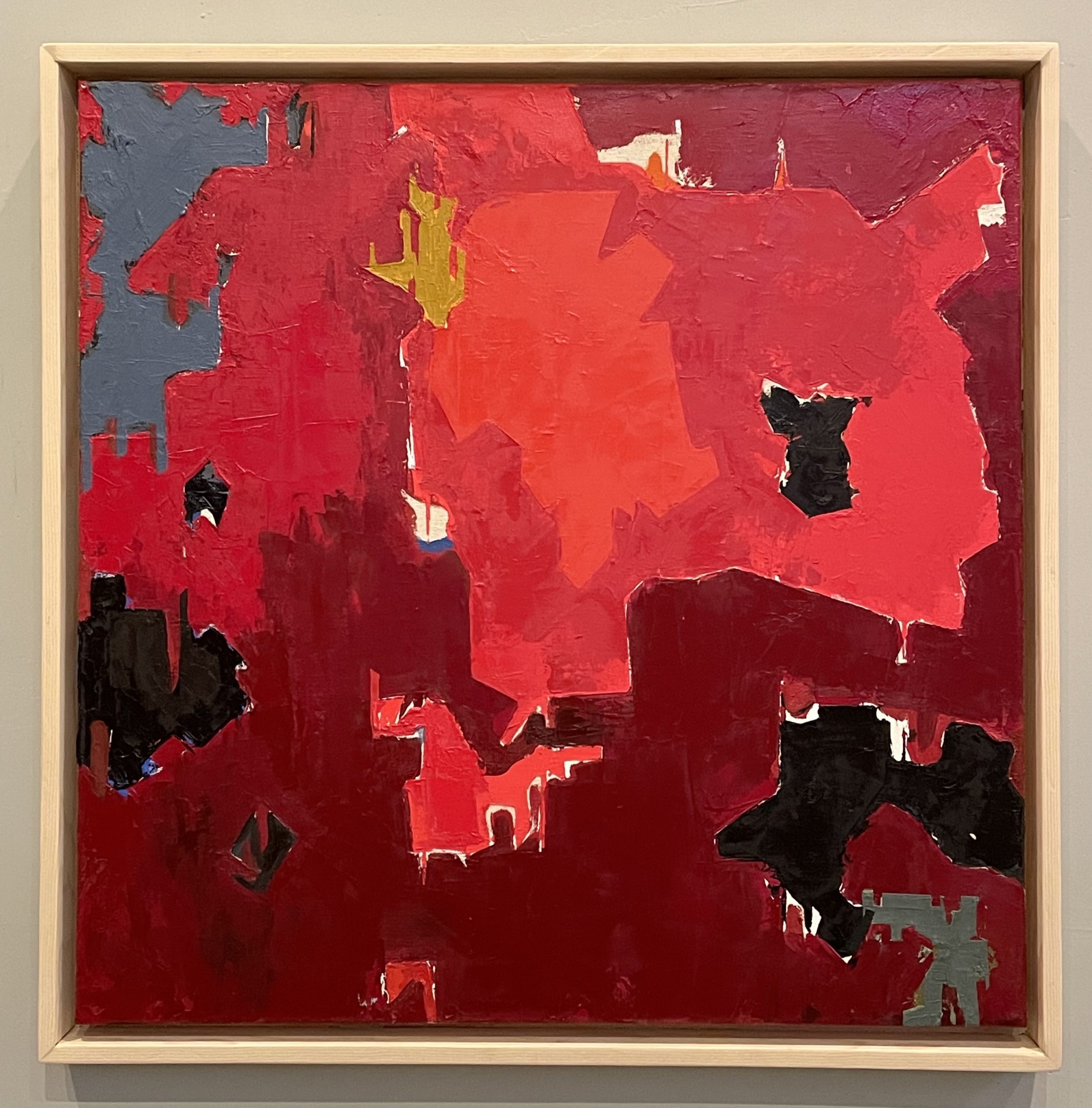 Kevin Teare “Clyfford Still As Gerrymandered Republican Congressional Districts,” 2020. Oil on canvas, 25” x 25”.