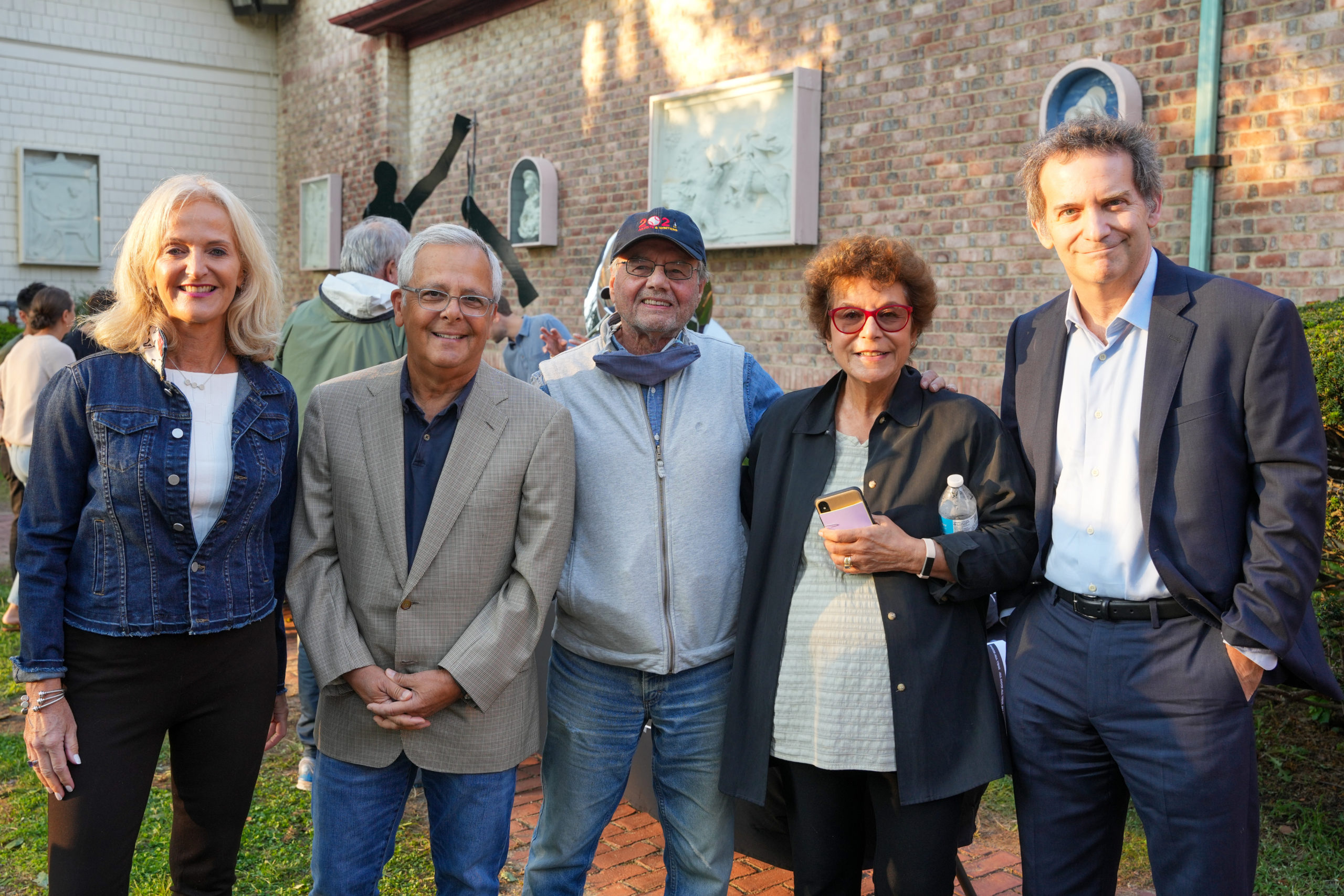 From left, Ann Liguori, Mike Lupica, Walter Bernard, Jacqui Lofaro and Nick Davis.