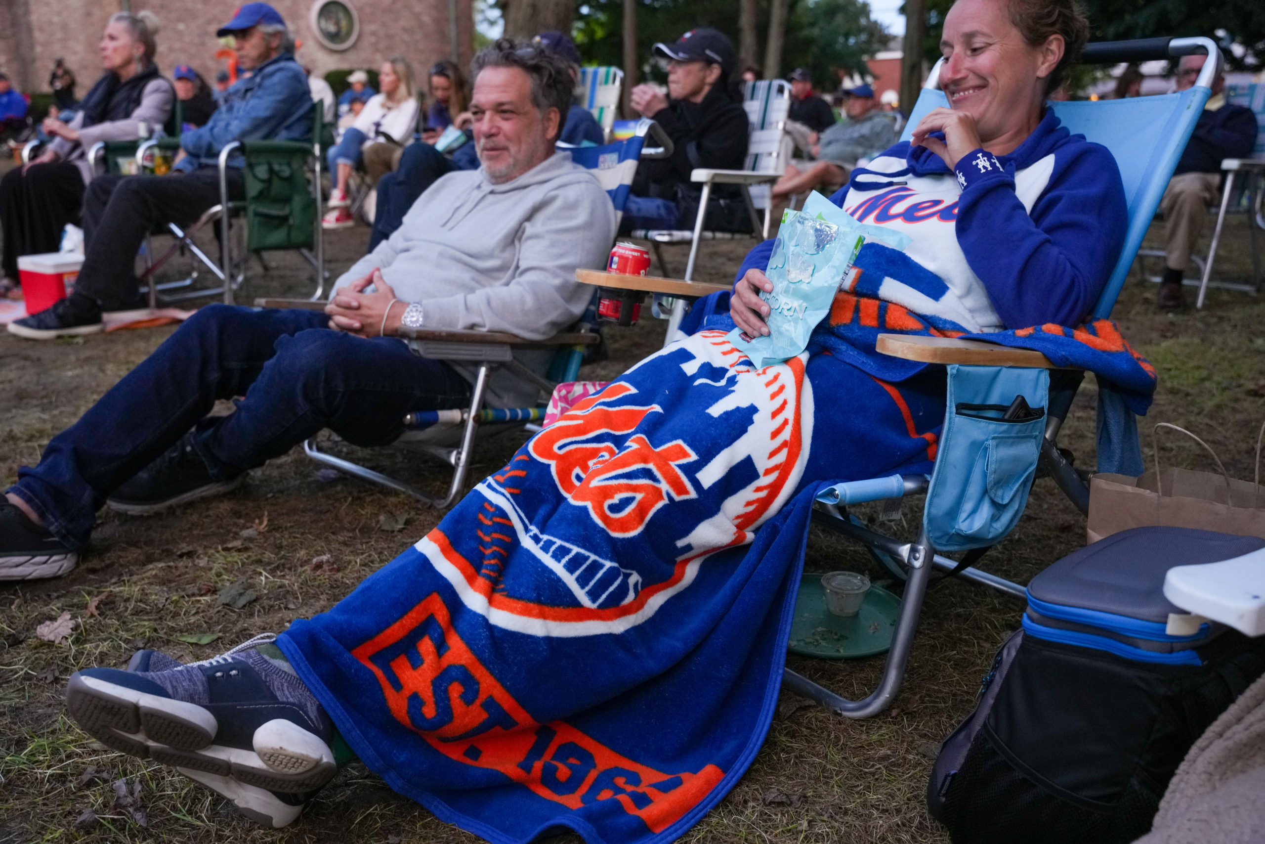A good crowd of Mets fans traveled to the Southampton Arts Center to watch the first two parts of 