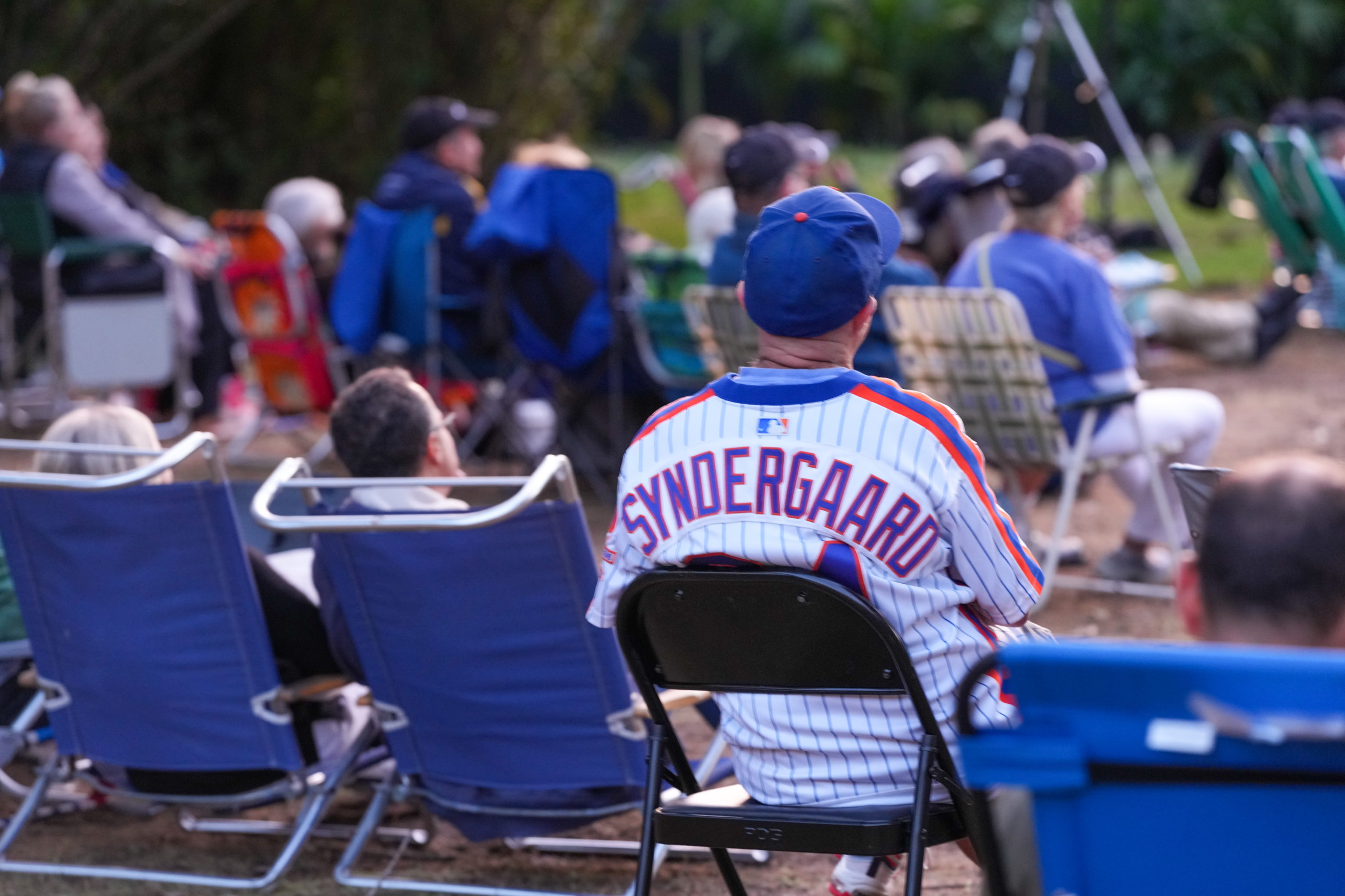 A good crowd of Mets fans traveled to the Southampton Arts Center to watch the first two parts of 