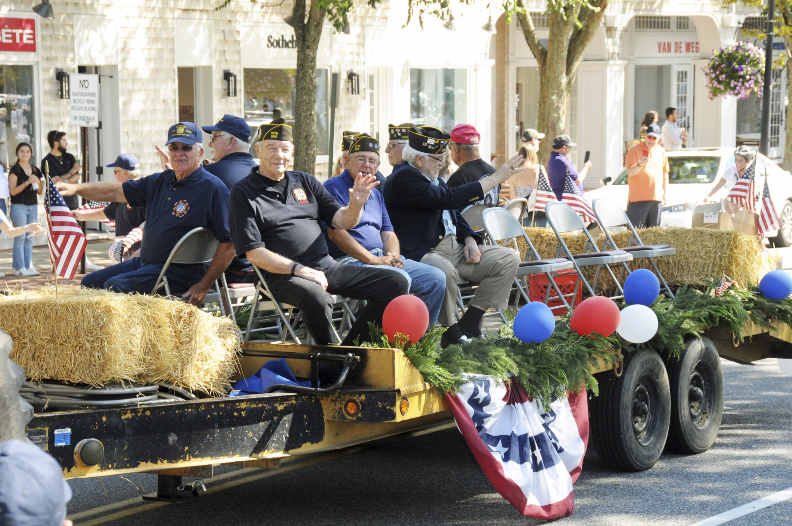 The VFW Post 550 float during the parade.