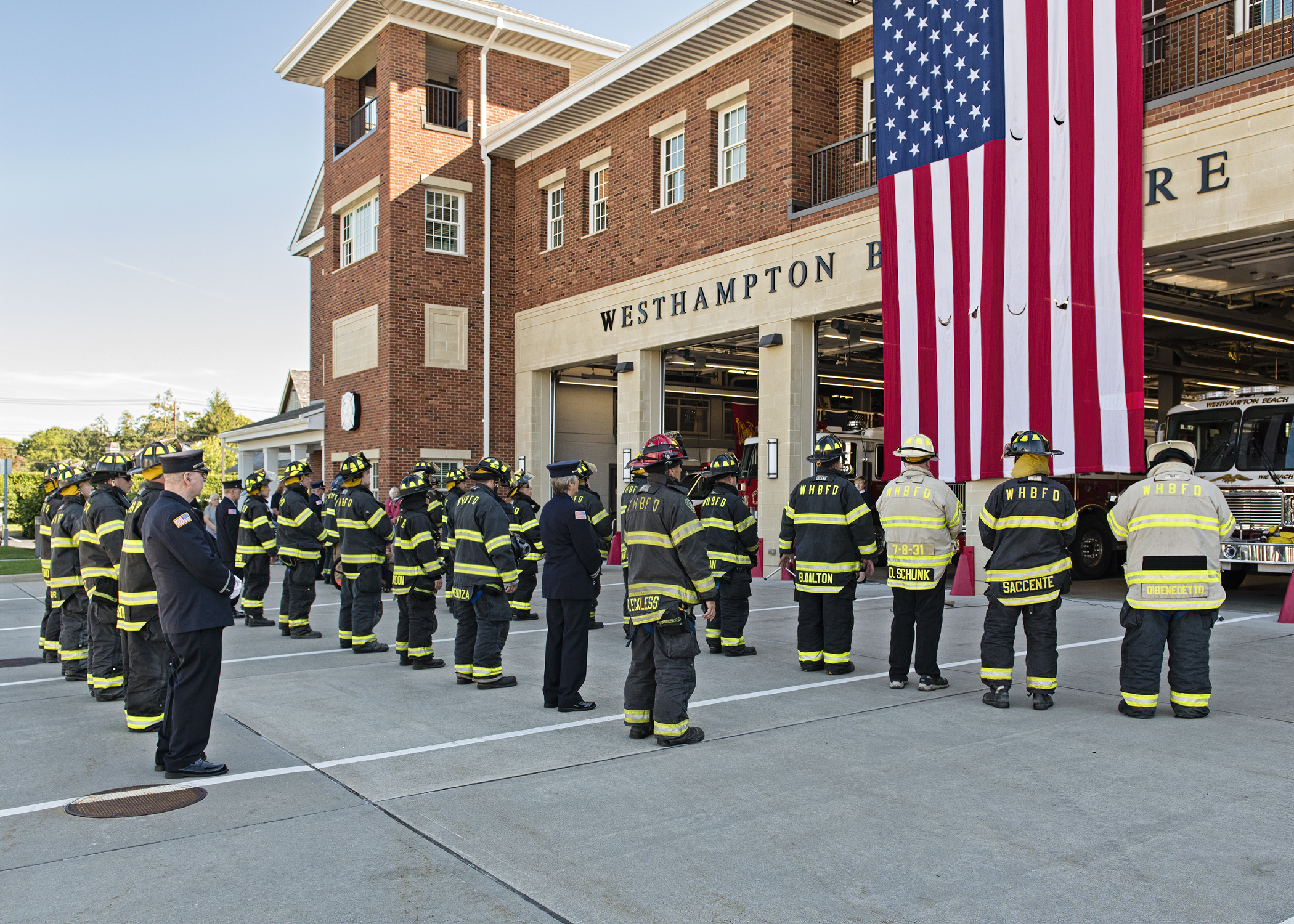 The Westhampton Beach Fire Department held a 9-11 ceremony at the Sunset Avenue firehouse on Saturday morning.