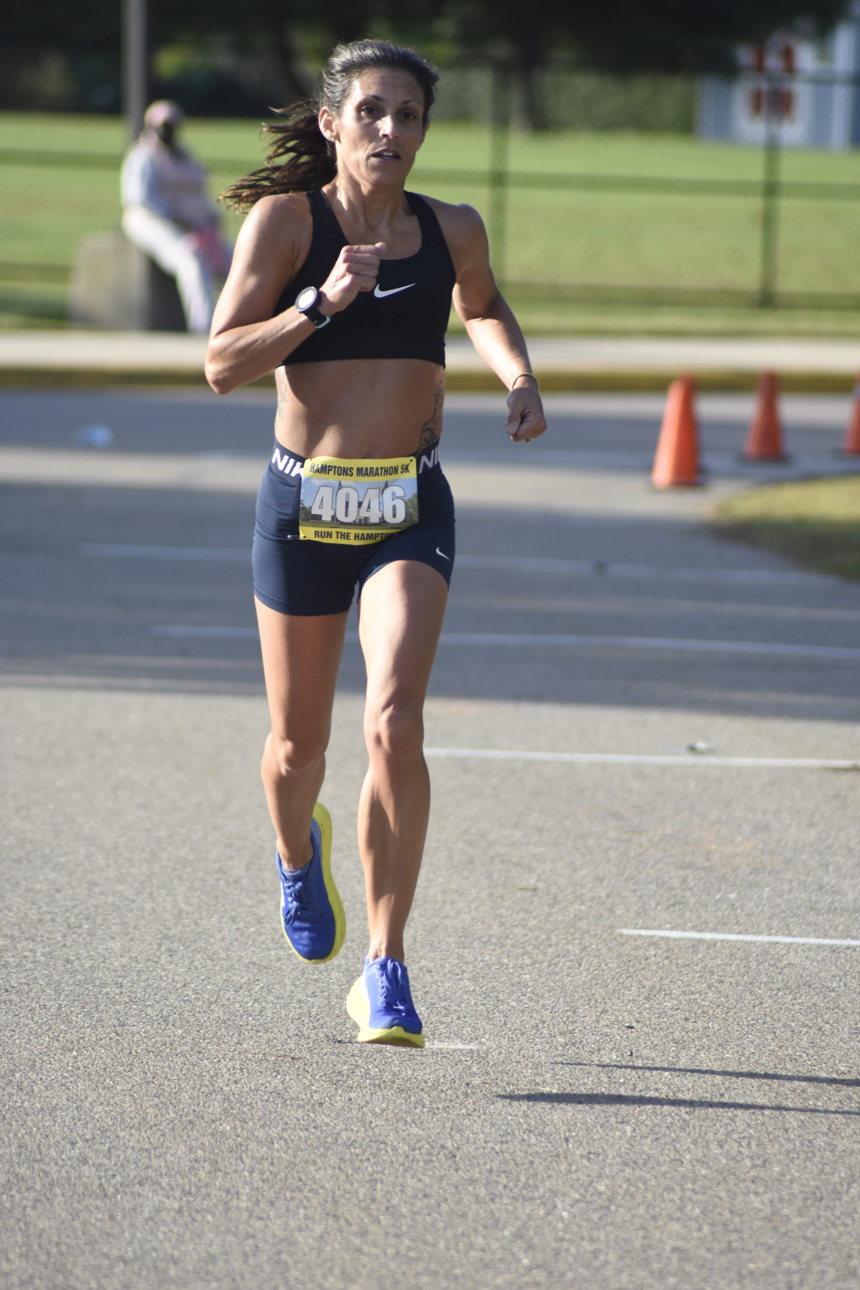 Tara Farrell of East Quogue was the female champion of the 5K.