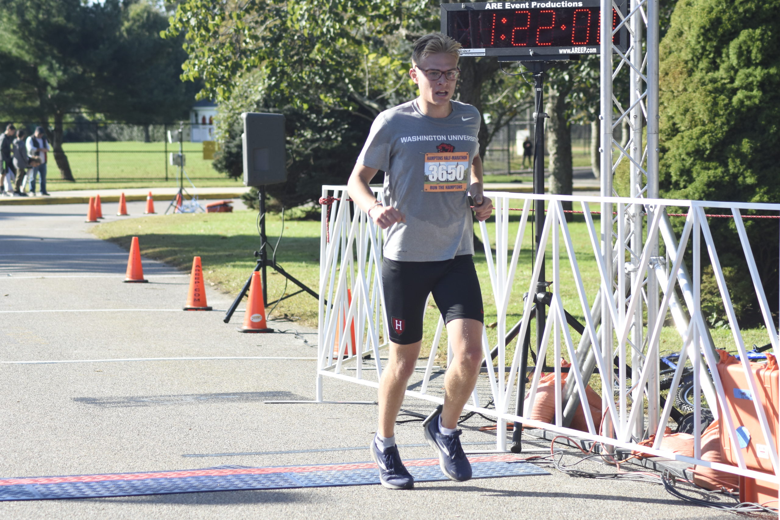 Christian Oakley of Southampton placed seventh overall in the Hamptons Half Marathon.