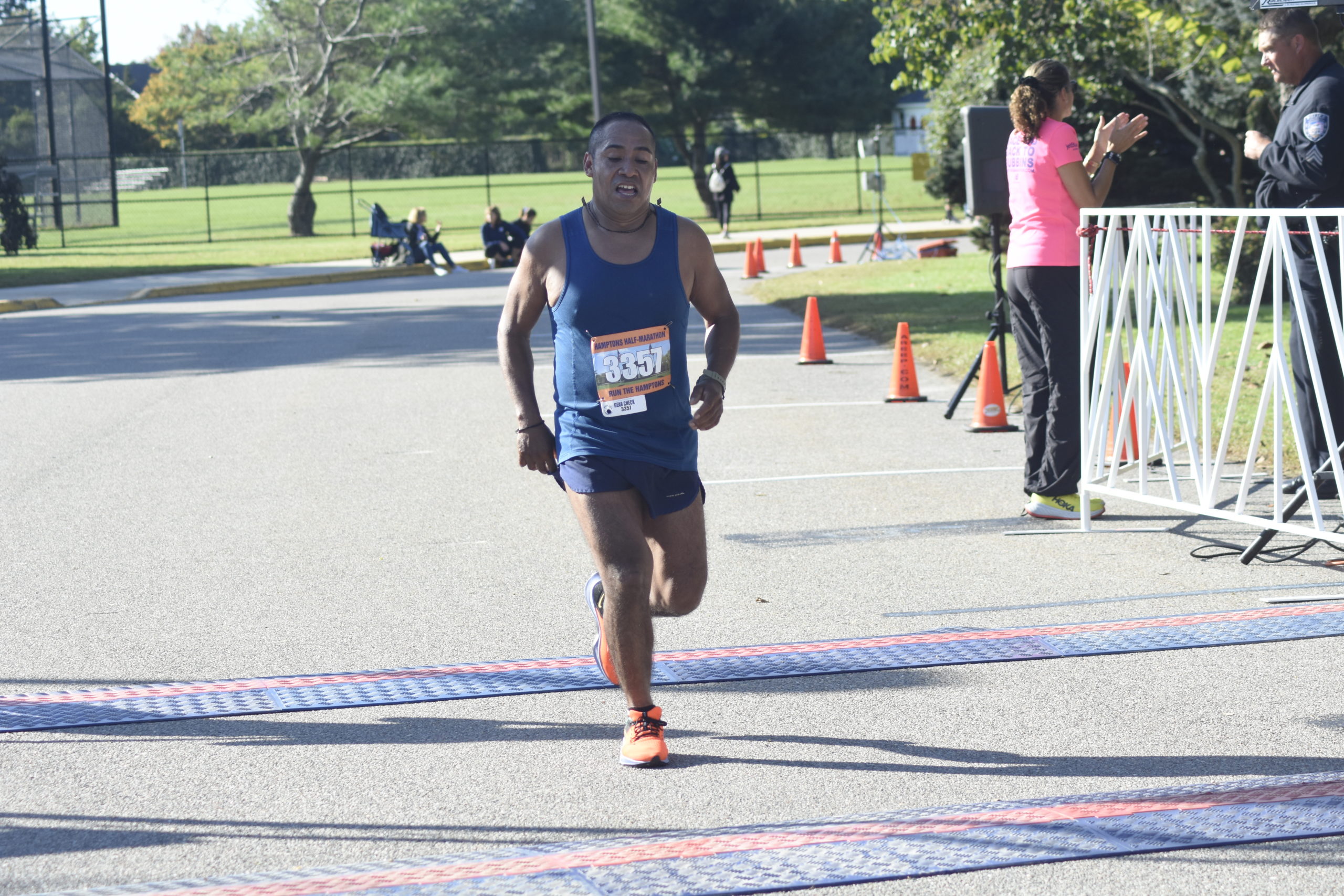 Miguel Morastitla of Southampton placed 12th overall in the Hamptons Half Marathon.