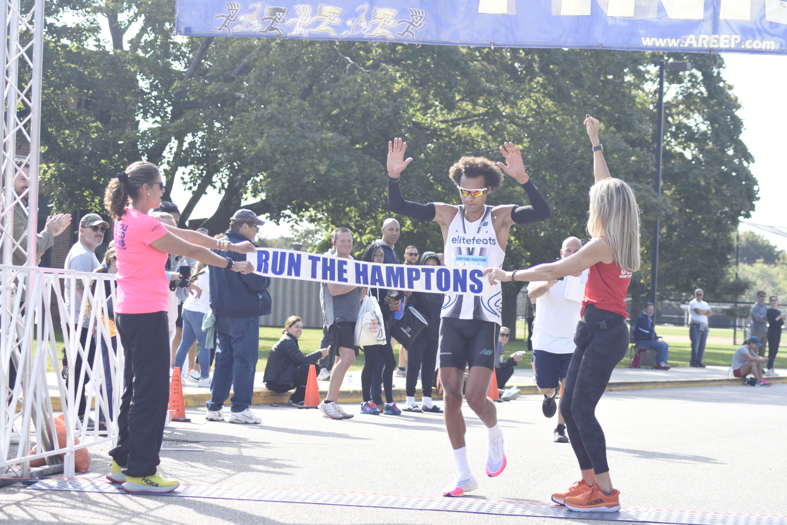 Jordan Daniel, a Westhampton Beach native, won the Hamptons Marathon on Saturday in Southampton.