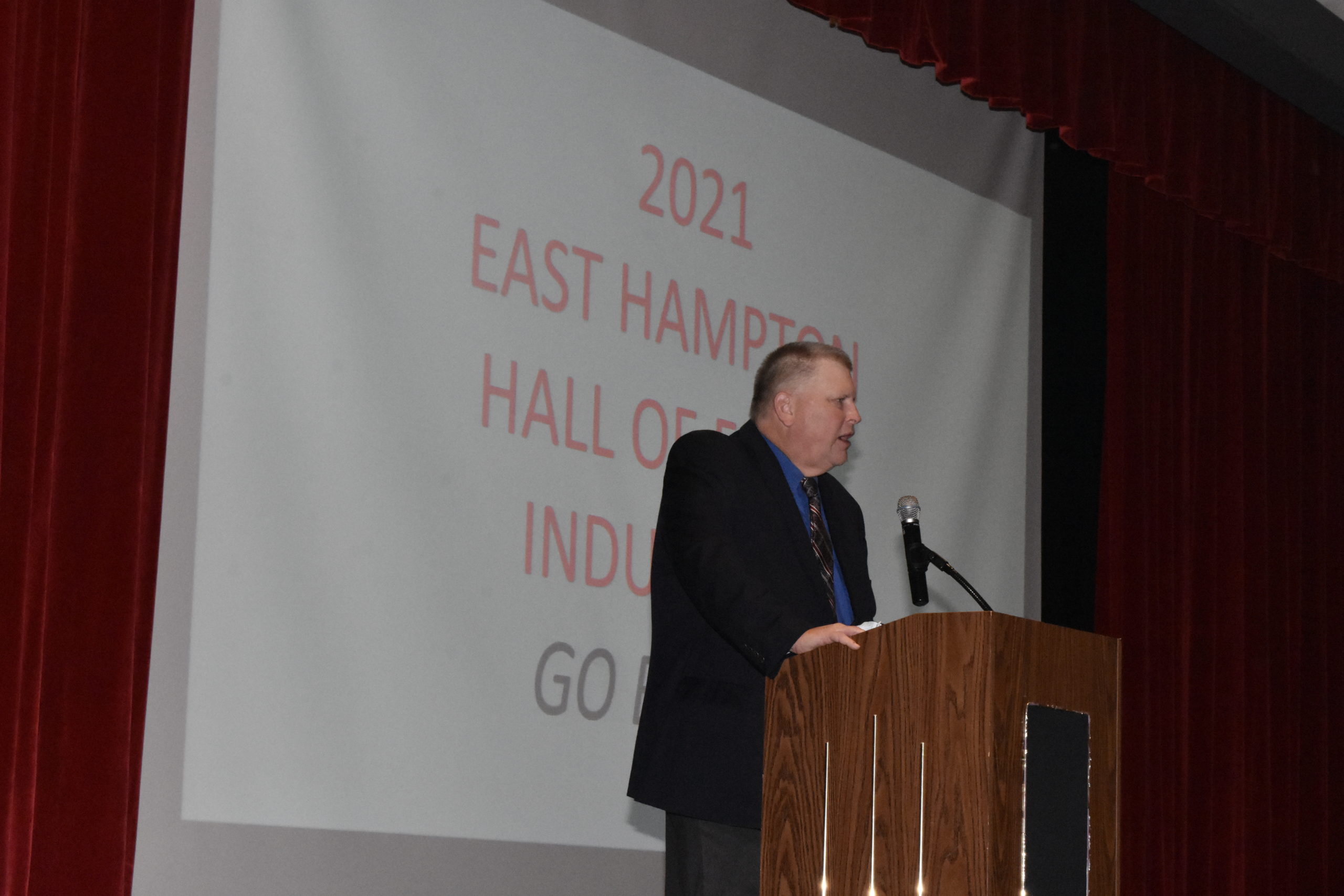 Richard Schneider, East Hampton Athletic Hall Of Fame president.