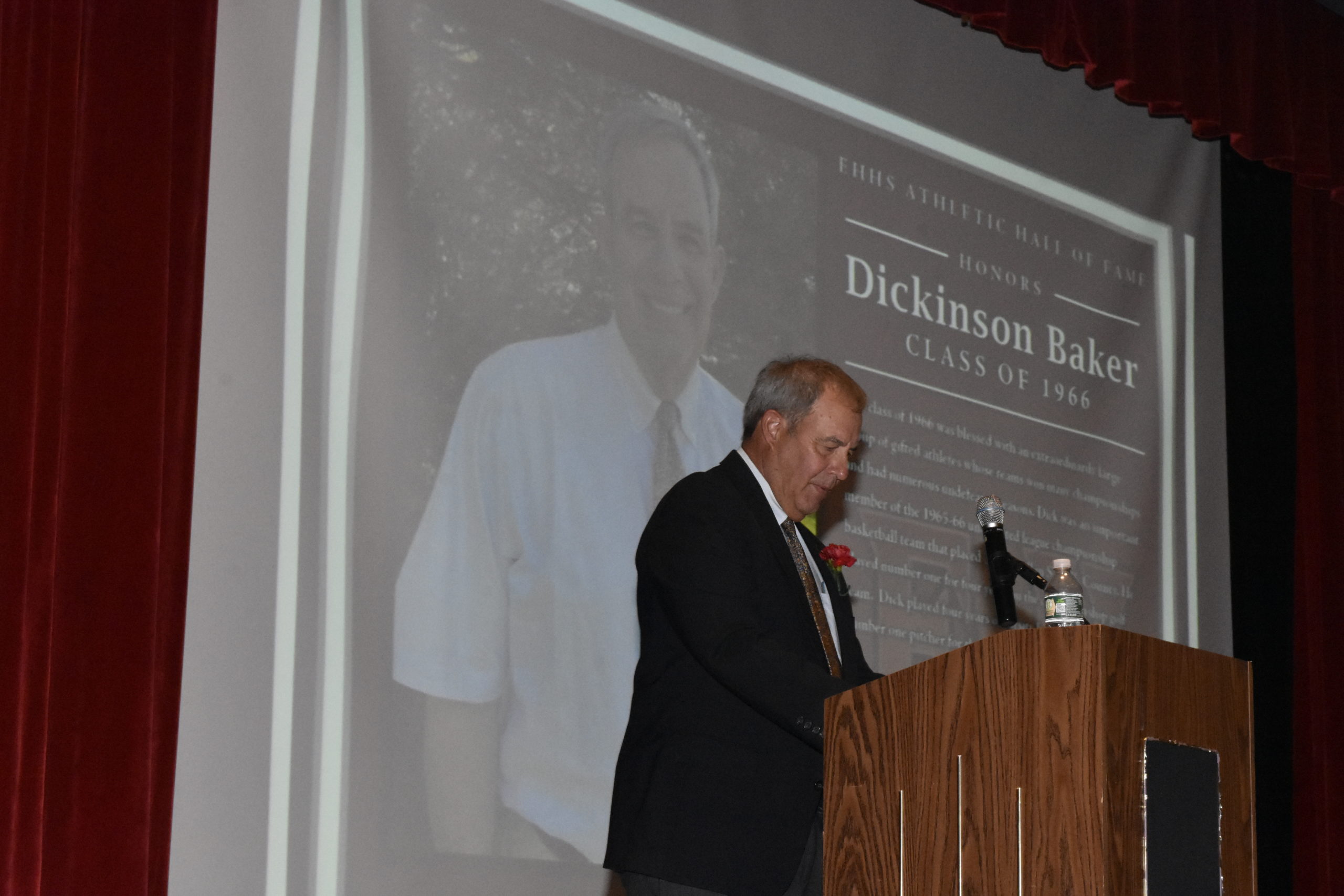 Dickinson Baker was the first inductee on Saturday morning.