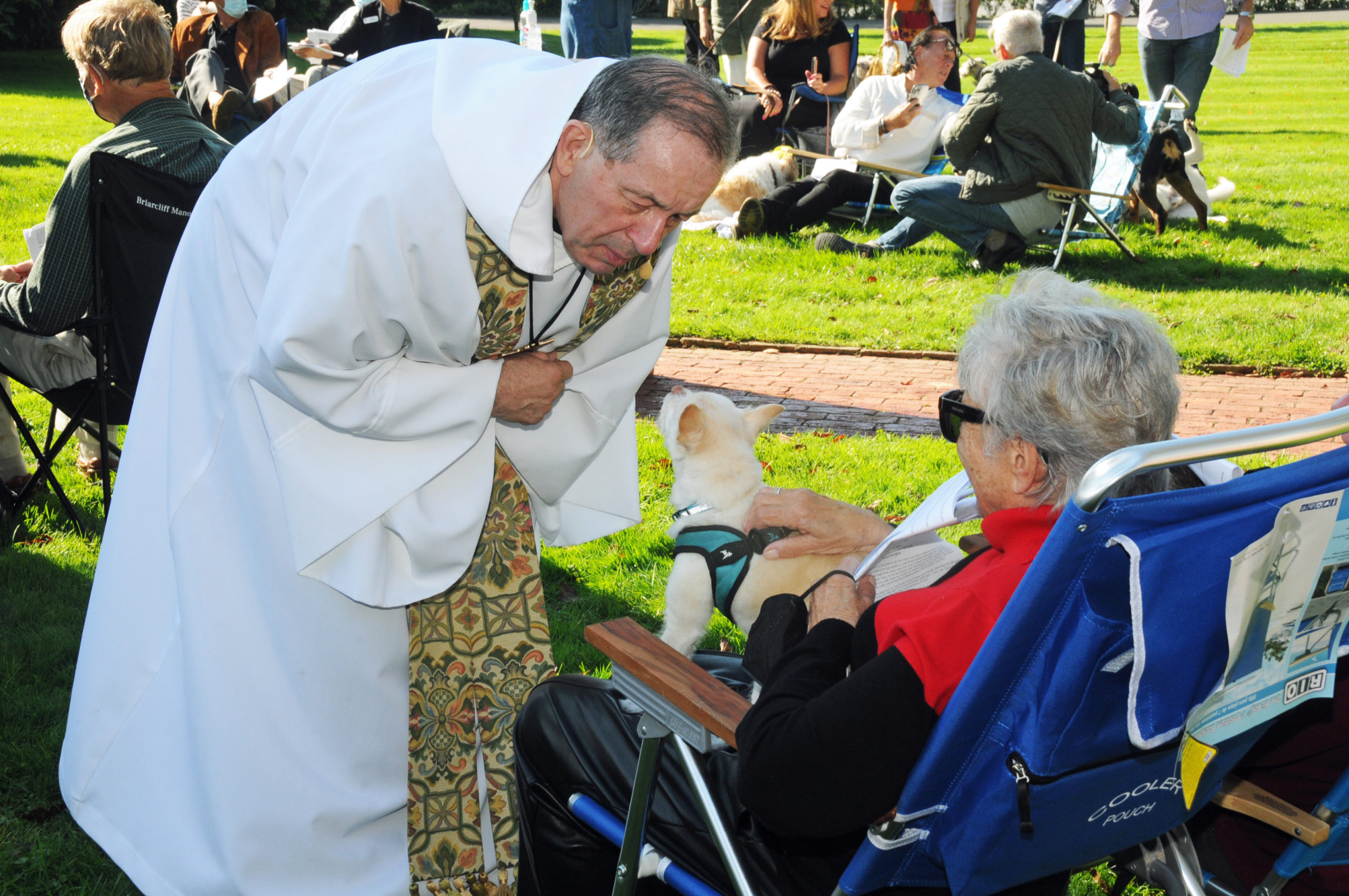 Pet owners are blessed every day by having the company of their beloved companions. On Sunday it was their turn to be blessed, as St. Luke's Episcopal Church in East Hampton held the annual 