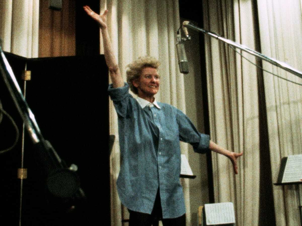 Actress Elaine Stritch, a longtime resident of Sag Harbor, in the Pennebaker/Hegedus documentary “Original Cast Album: ‘Company.’”