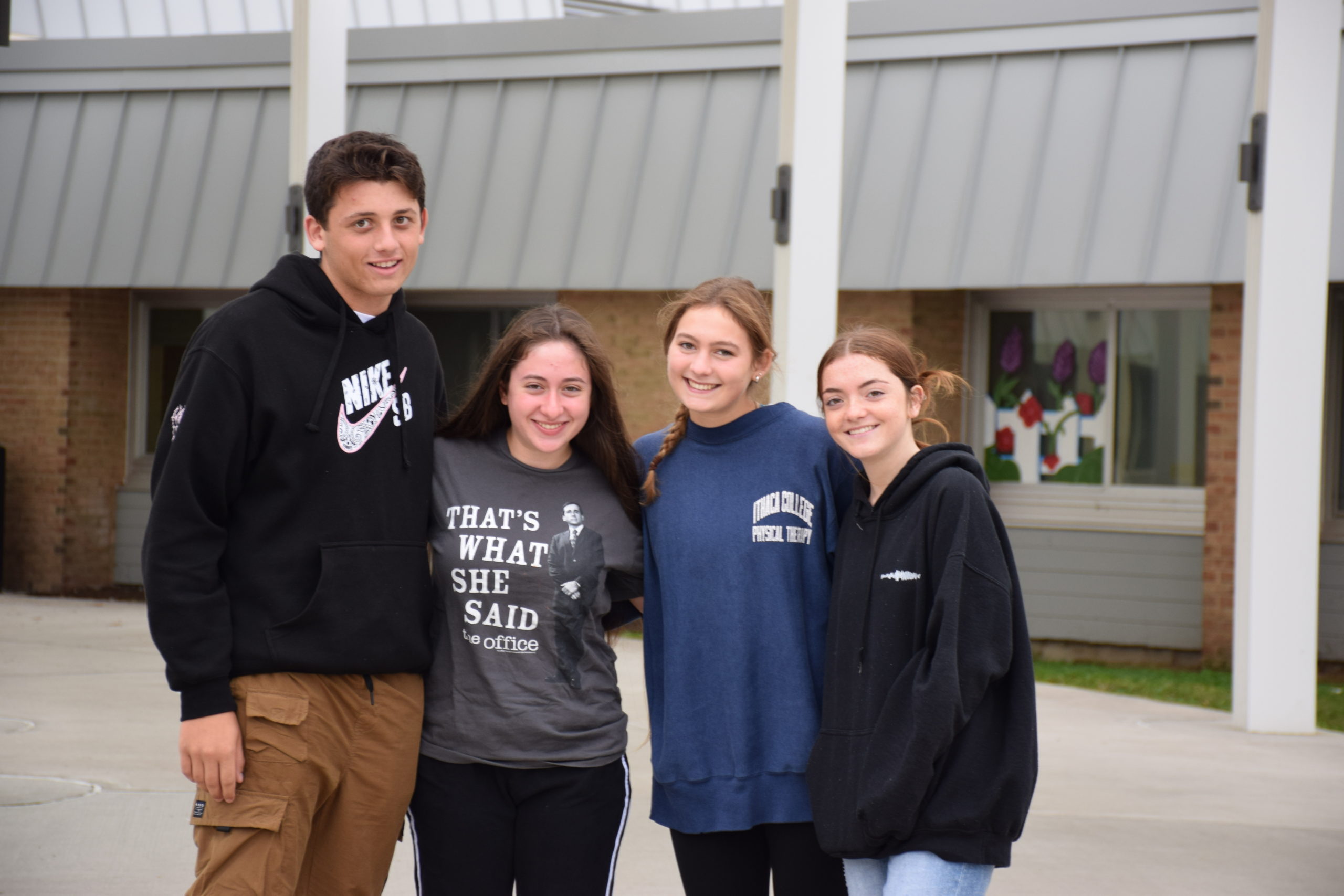 Five Hampton Bays High School seniors are the first to earn AP Capstone Diplomas. Not pictured: Stephen Sutton.