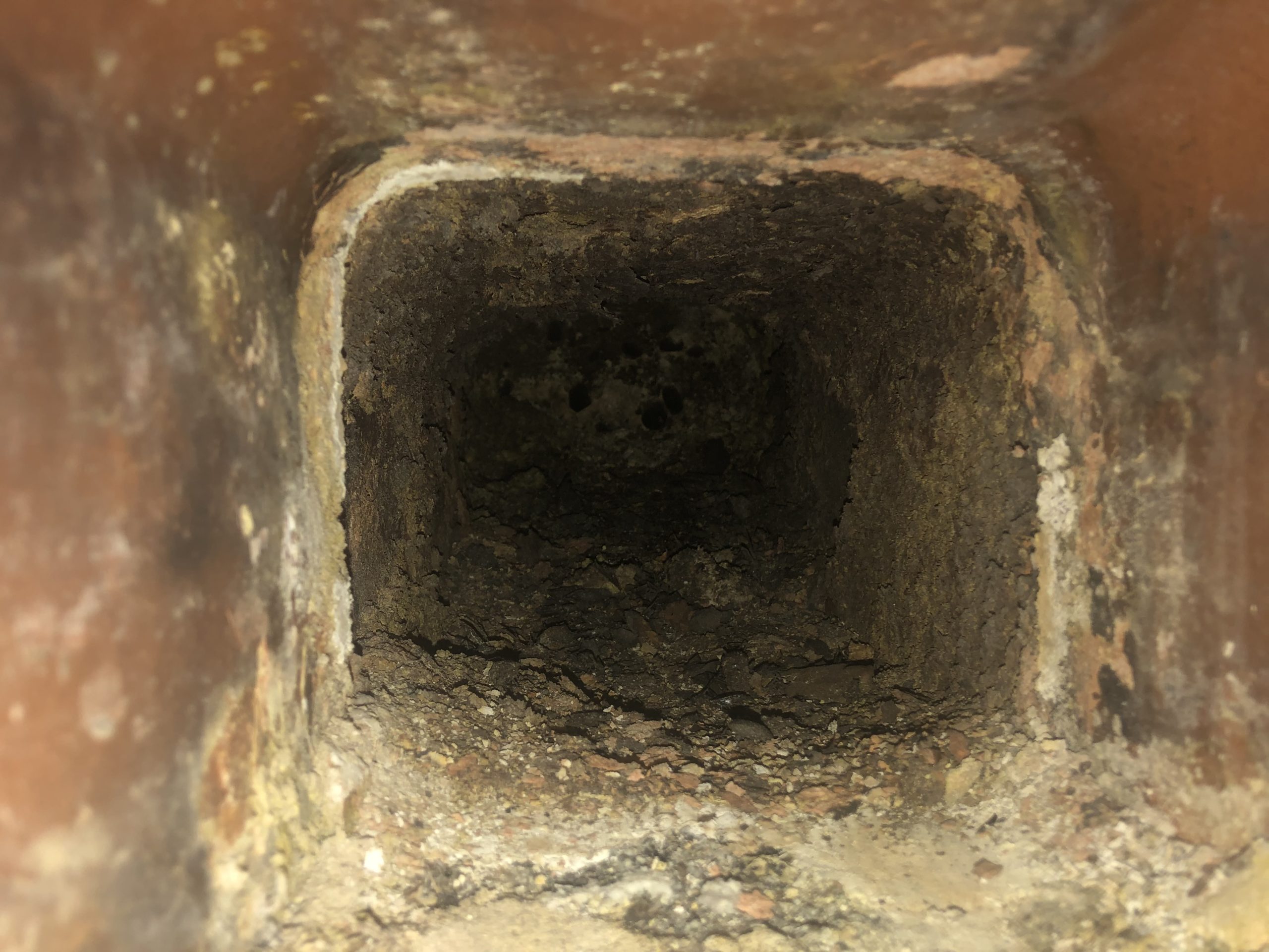 Creosote build-up in chimneys can lead to fires, which is why it's important to have chimney swept once a year.