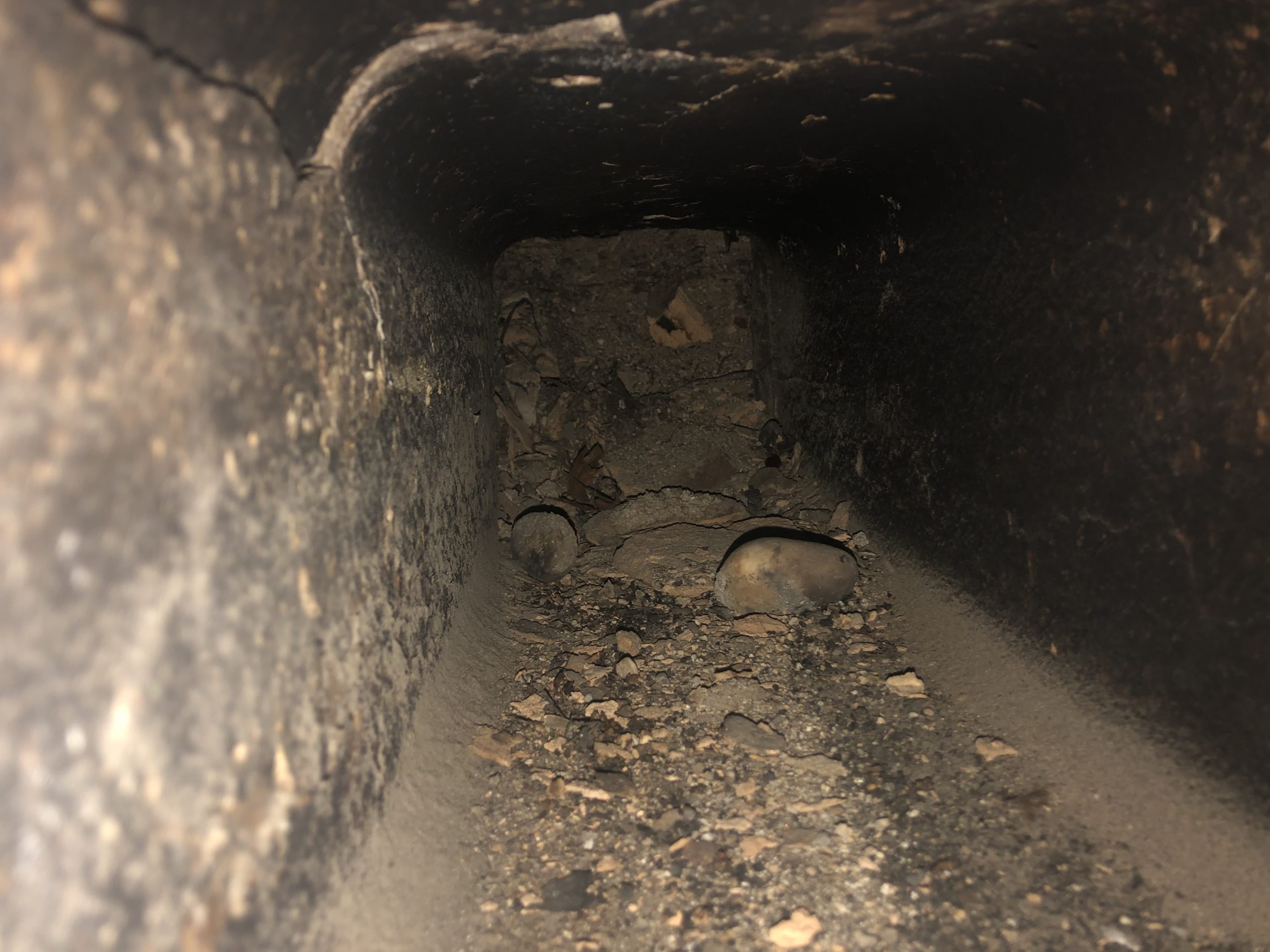 Creosote build-up in chimneys can lead to fires, which is why it's important to have chimney swept once a year.