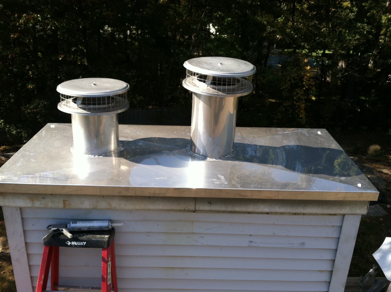 Chimney caps are important for keeping out animals, debris, and water.