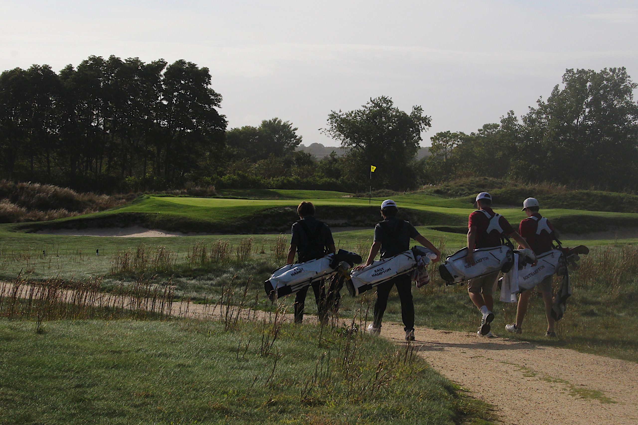 East Hampton and Southampton golfers at South Fork Golf Club on