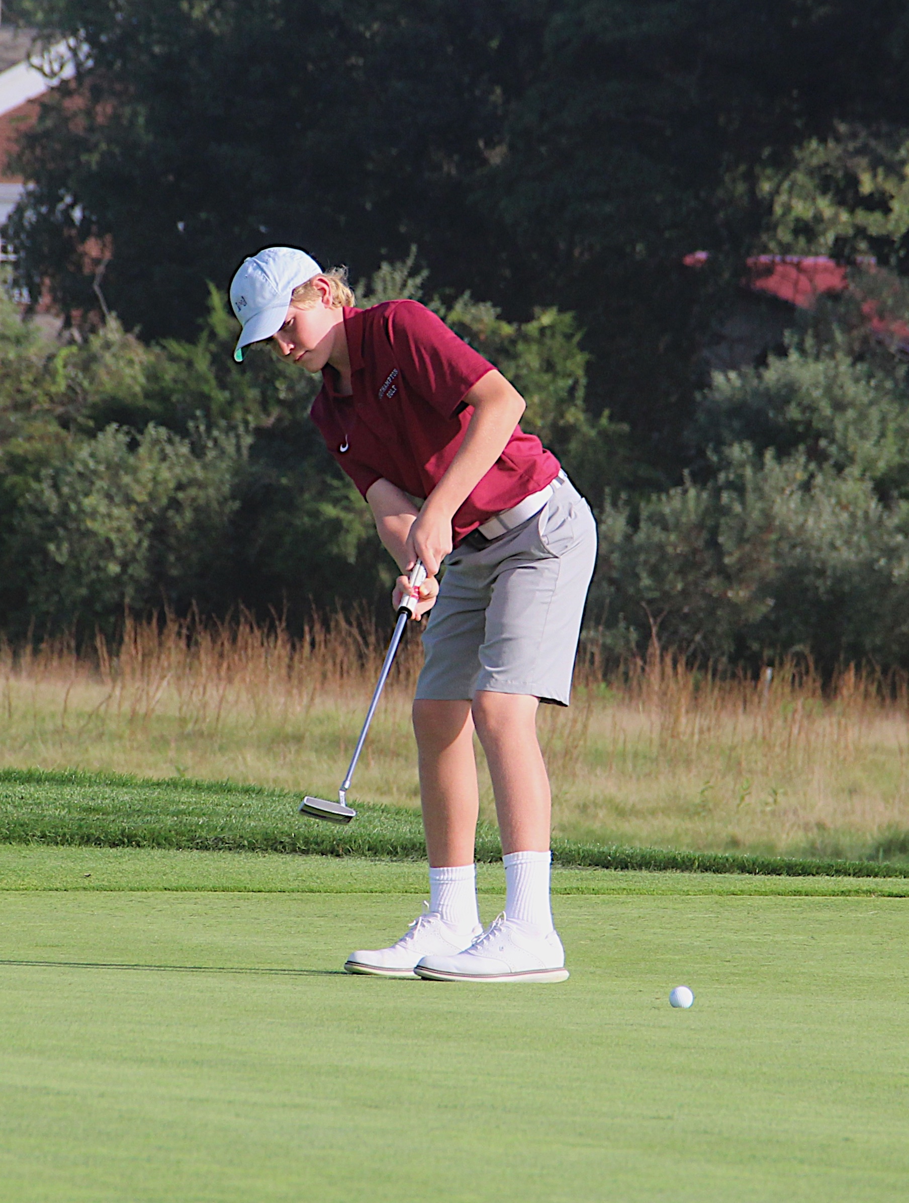 Ronan Brady putts for Southampton.