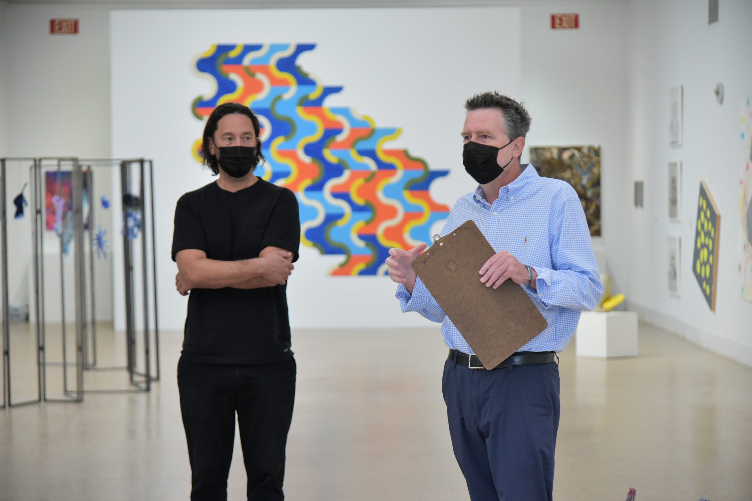 Curator Jay Davis and SAC executive director Tom Dunn during a Curator Tour.