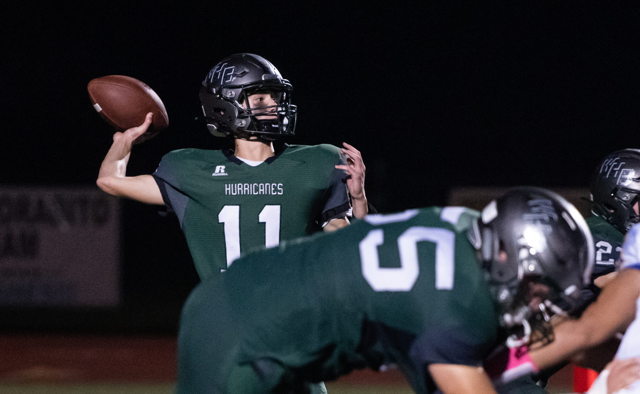 Westhampton Beach sophomore Will Gambino completed 11 of his 18 passes for 250 yards and four touchdowns on Friday night.