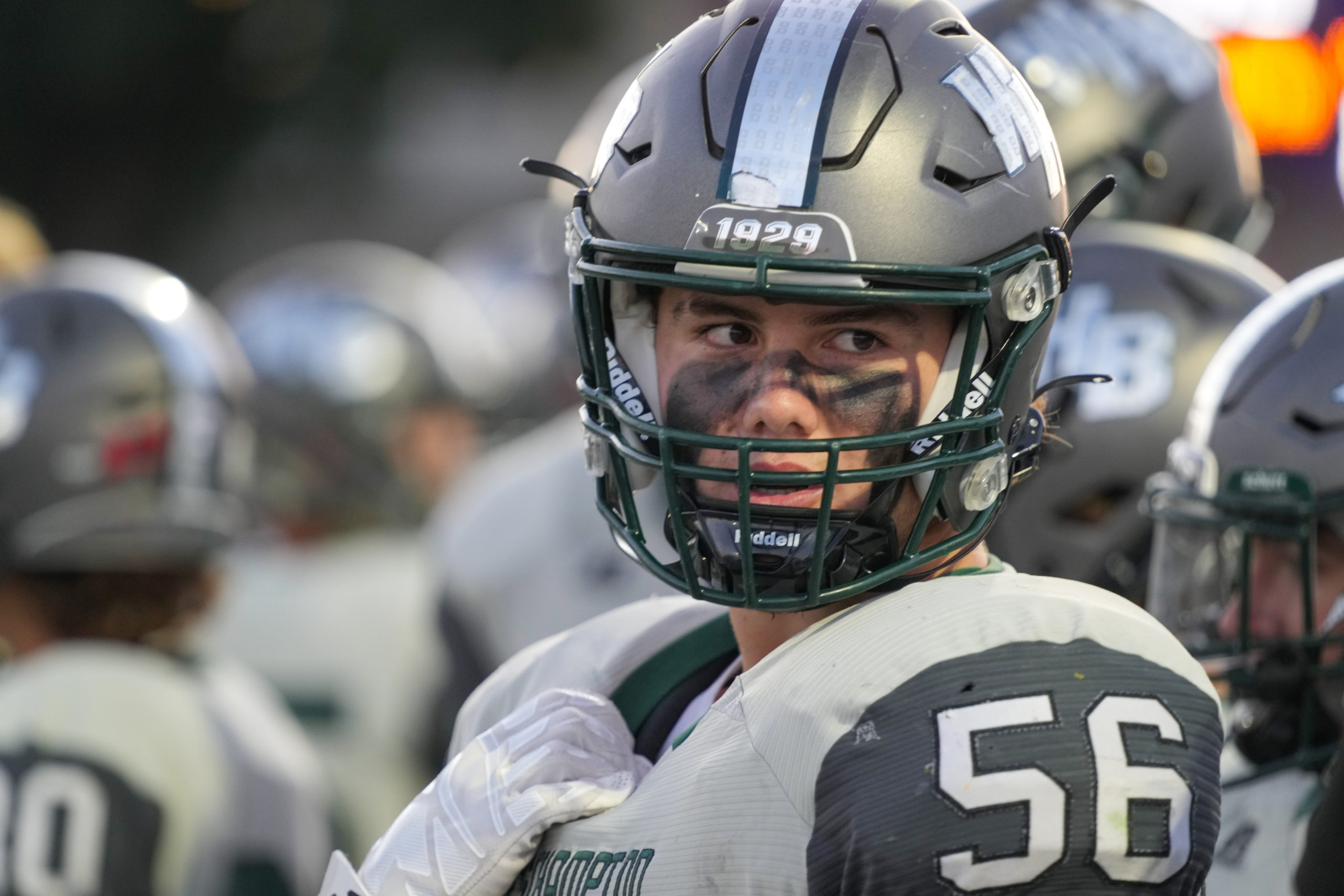 Westhampton Beach senior linebacker Frank Noto recorded three tackles for a loss. RON ESPOSITO