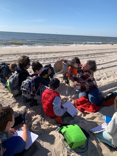 East Quogue Elementary School fourth-graders recently visited the Sunken Forest National Seashore on Fire Island. During the field trip, students learned about and explored the different ecosystems that are present: forest, bay, swale, and ocean.