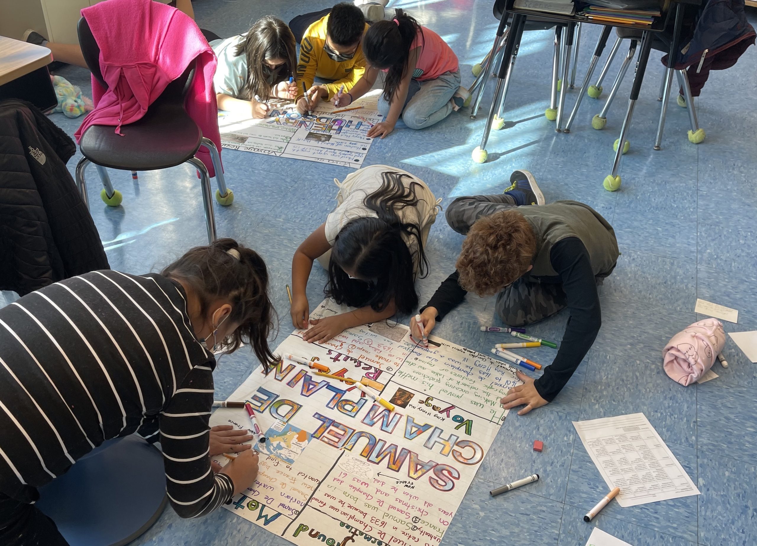 Bridgehampton School’s fourth graders learned some New York State history when they took part in an early explorers project.  Caitlyn Brown’s and Allie Federico’s students researched Giovanni da Verrazzano, Samuel de Champlain and Henry Hudson and created posters of their historic adventures.