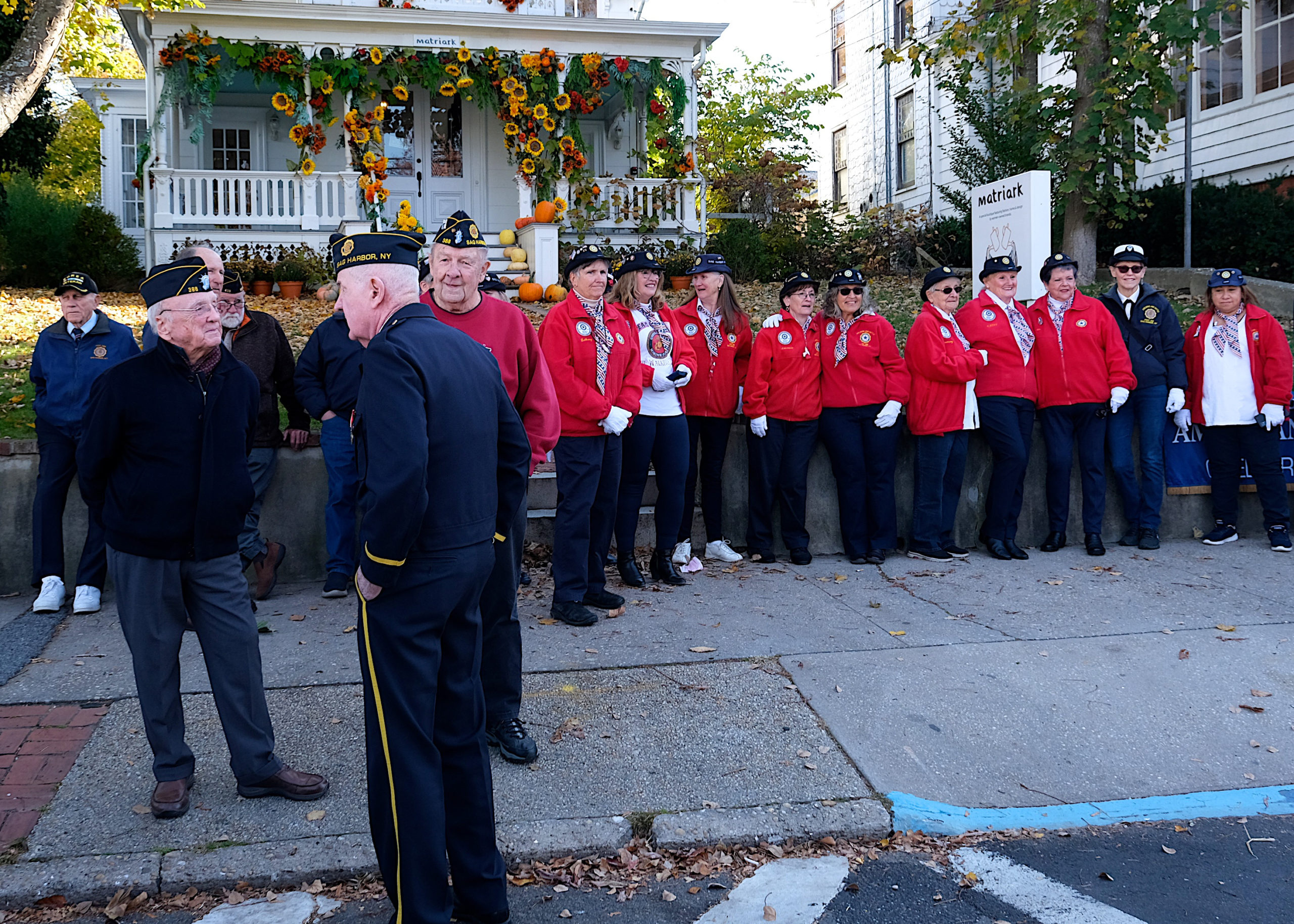 Scenes from the Sag Harbor Veterans Day ceremony on November 11.    KYRIL BROMLEY