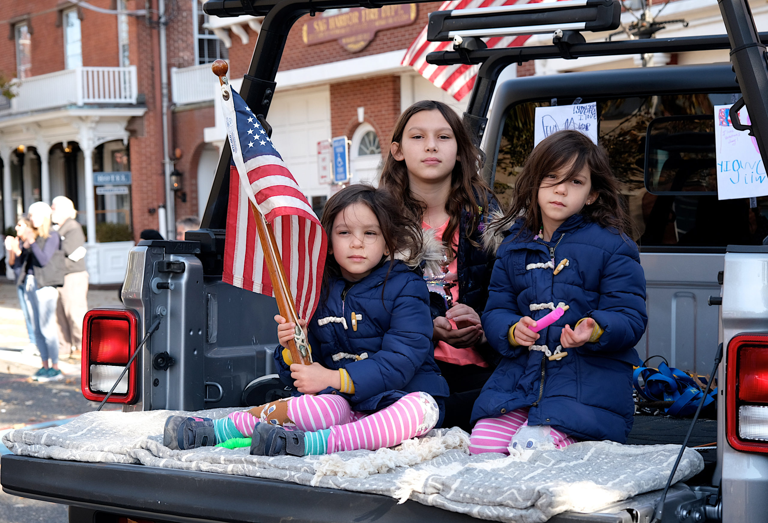 Scenes from the Sag Harbor Veterans Day ceremony on November 11.    KYRIL BROMLEY