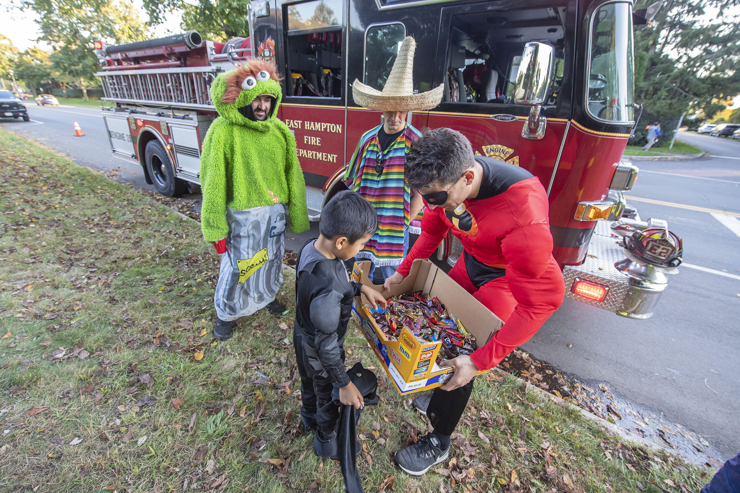 The 2021 East Hampton Village Halloween Party at Herrick Park and Trick-or-Treating off Newtown Lane on Sunday, October 31.  MICHAEL HELLER