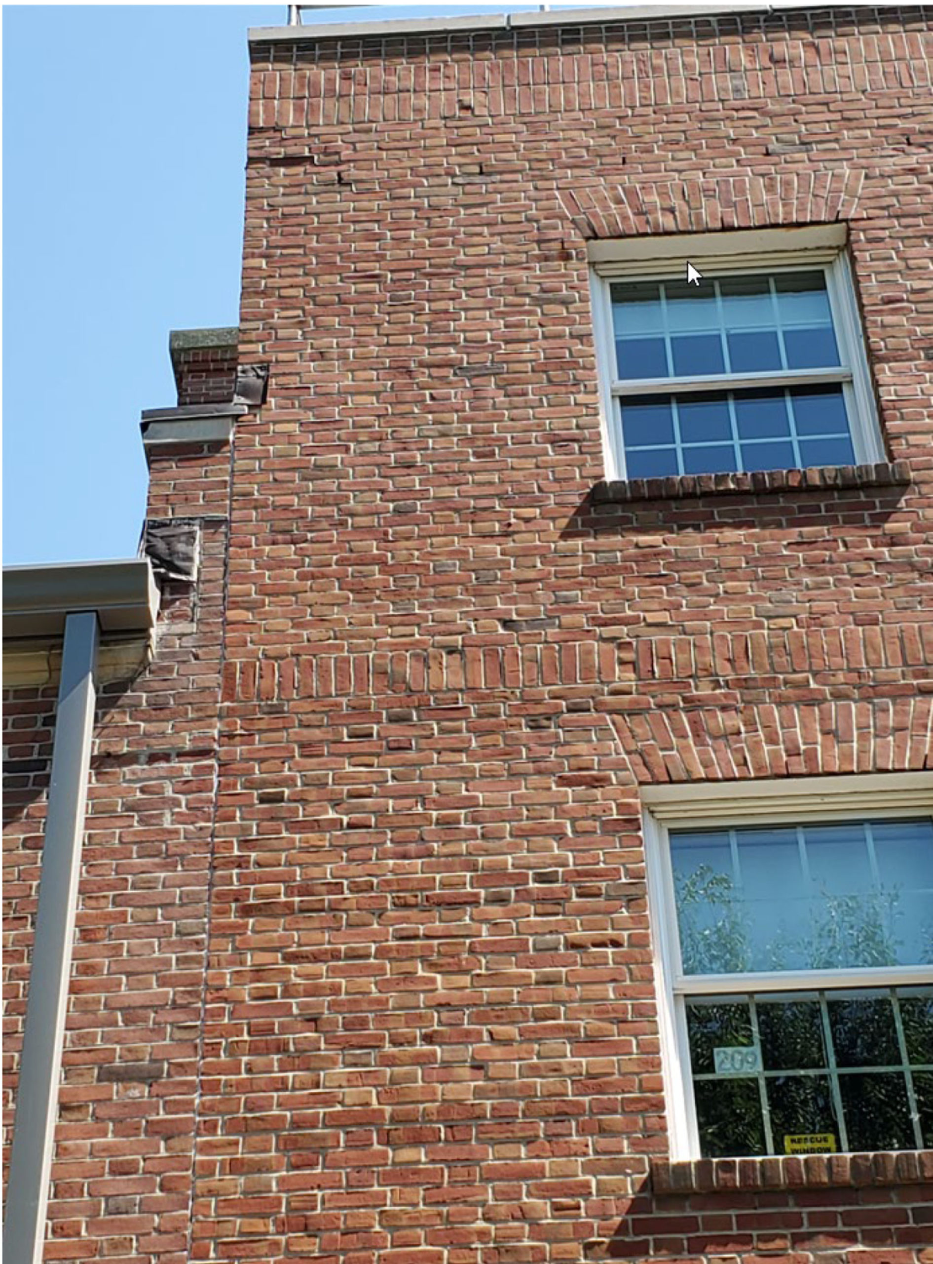 A presentation made by district architect Saverio Belfiore at the Sag Harbor Schools Board of Education meeting on Monday night included photos of repairs that need to be made to several buildings as part of a $955,000 masonry project to be completed this summer that will be paid for by money from the district's repair reserve funds.