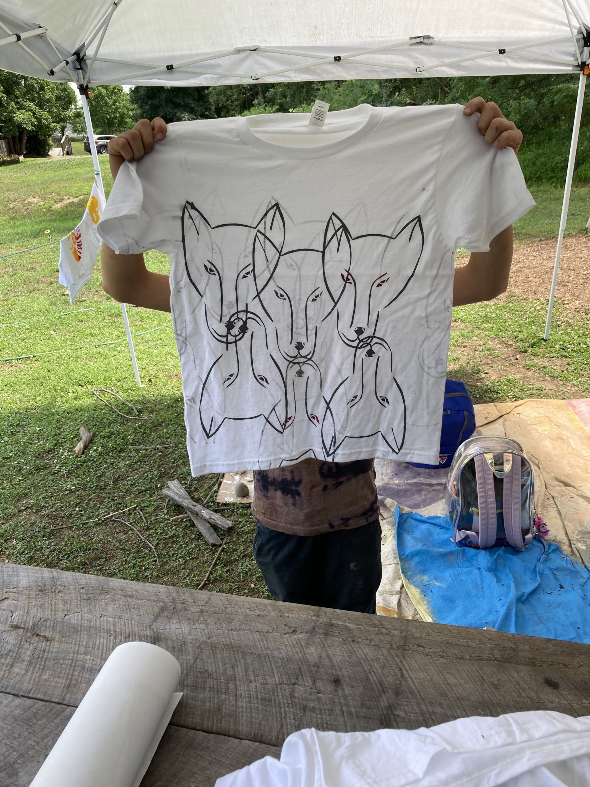 A silk screening workshop with artist Jef Scharf.