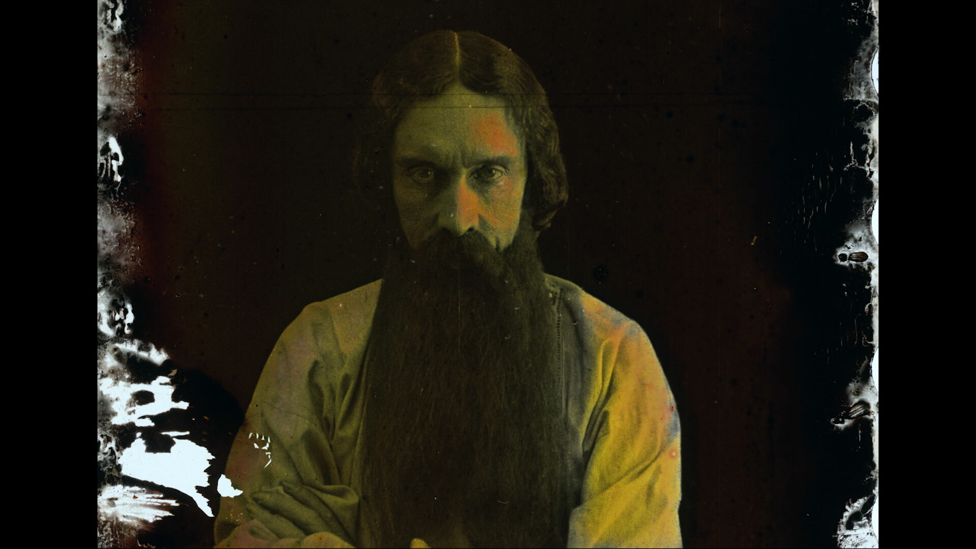 A piece of found footage from Bill Morrison’s 2021 film “The Village Detective: A Song Cycle.