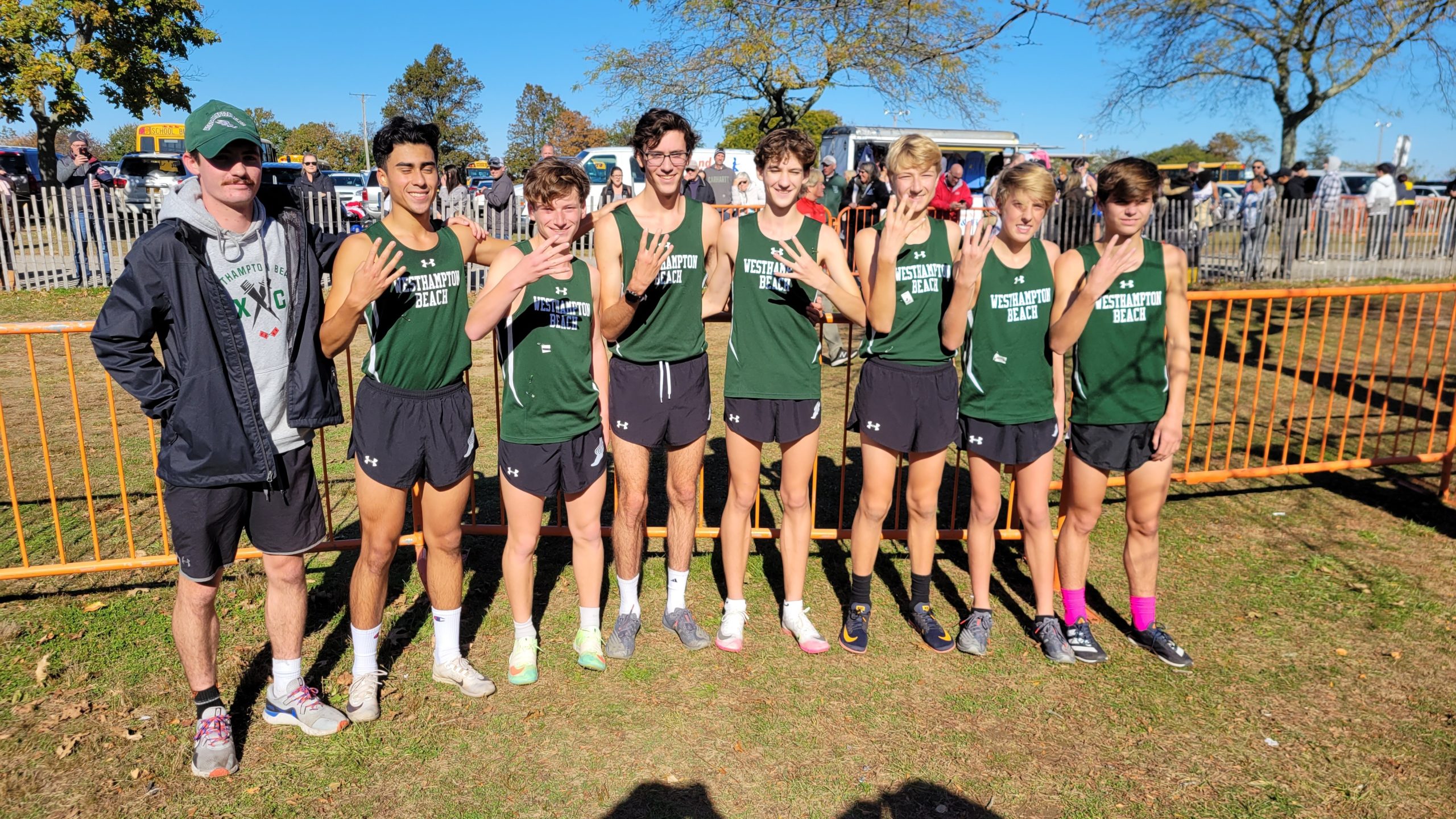 The Westhampton Beach boys cross country team won its fourth straight county title on Friday.