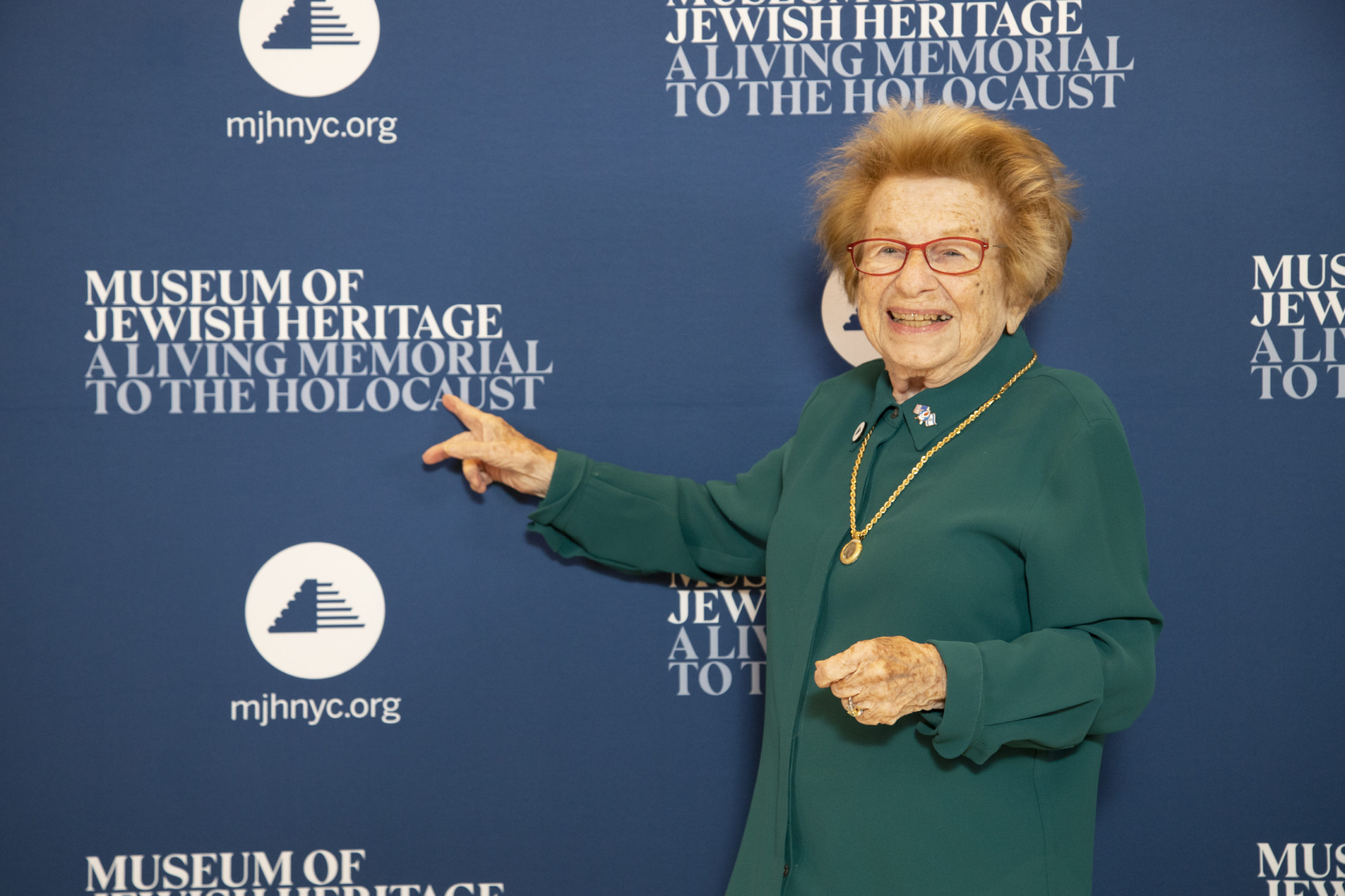 Dr. Ruth Westheimer at the Off-Broadway premiere of 