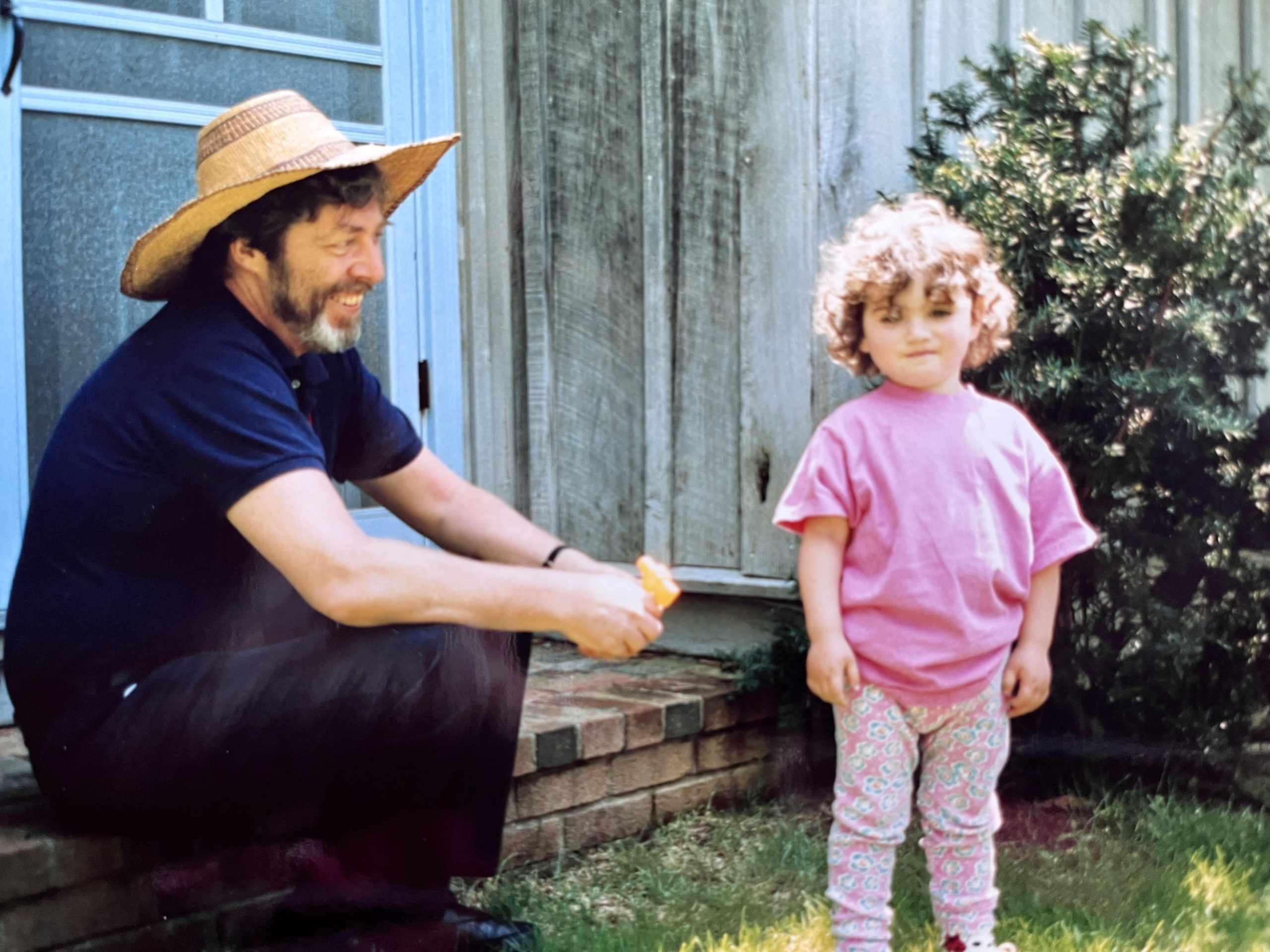 Tony Walton with his granddaughter, Georgie Warner.