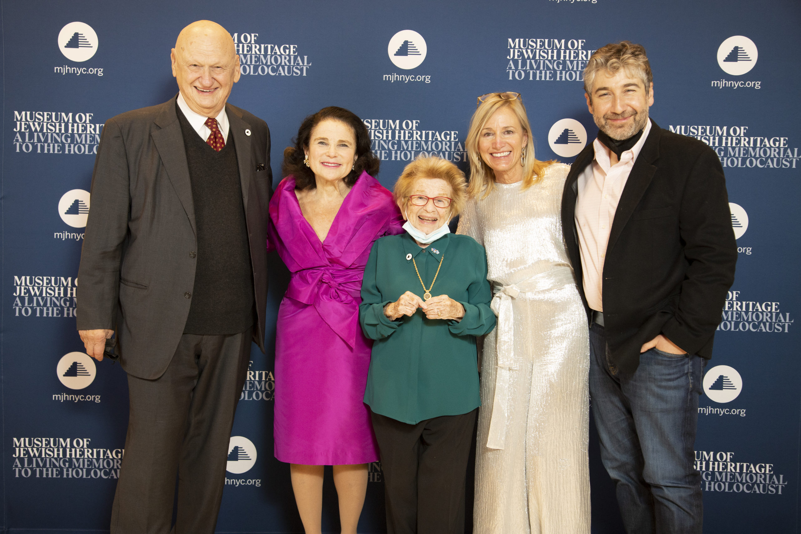 Jack Kliger, Chairman and CEO of the Museum of Jewish Heritage, Tovah Feldshuh, Dr. Ruth Westheimer, Bay Street's executive director Tracy Mitchell and artistic director Scott Schwartz.